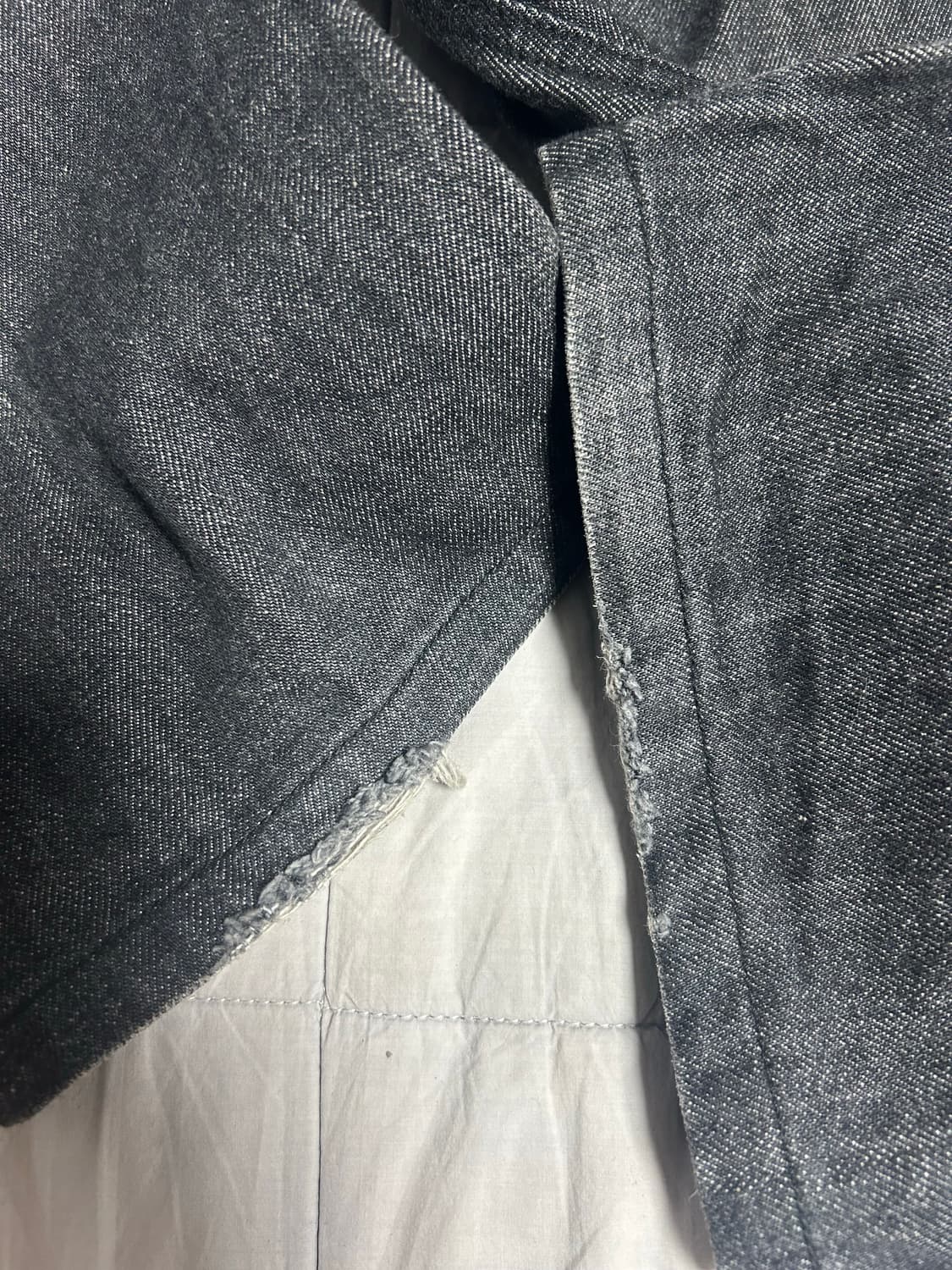 유스 세미 플레어 데님 흑청 상품이미지3