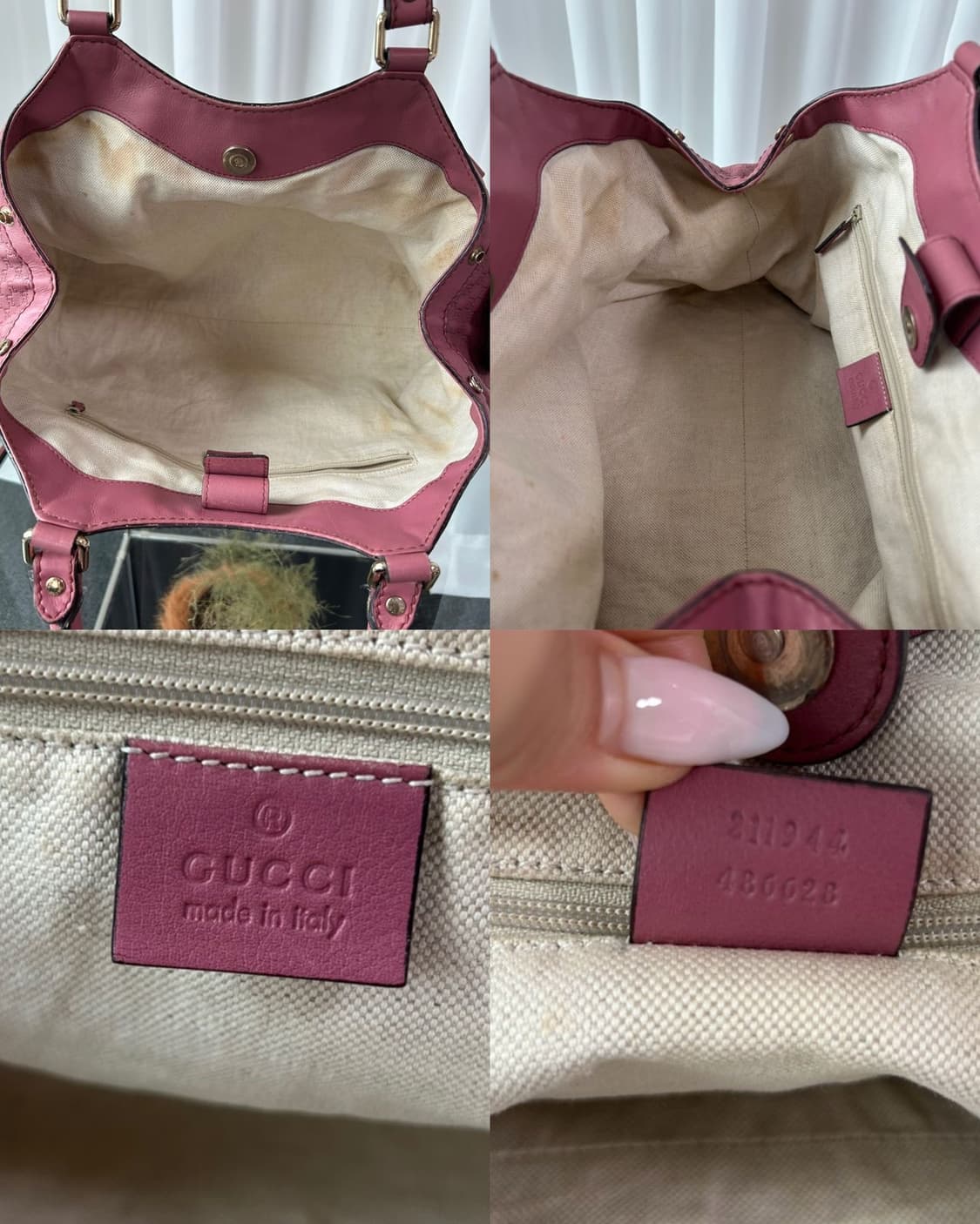 구찌 핑크 수키 레더 숄더백 상품이미지6