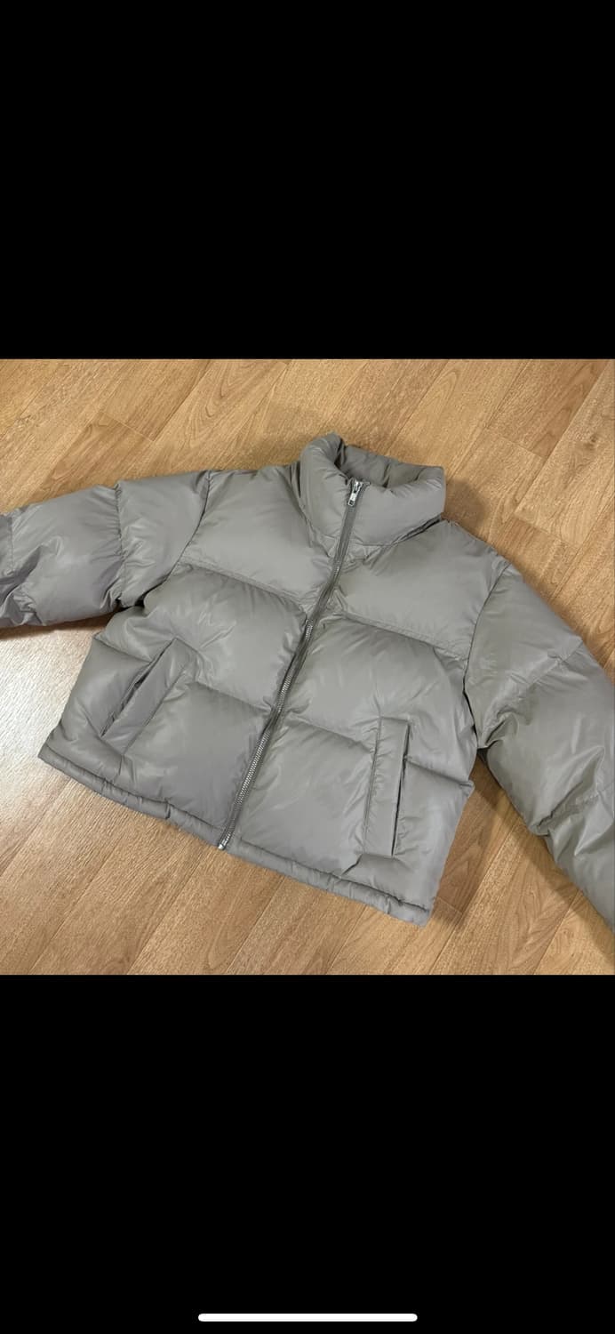 지오다노 한소희 숏패딩 베이지 S 상품이미지2