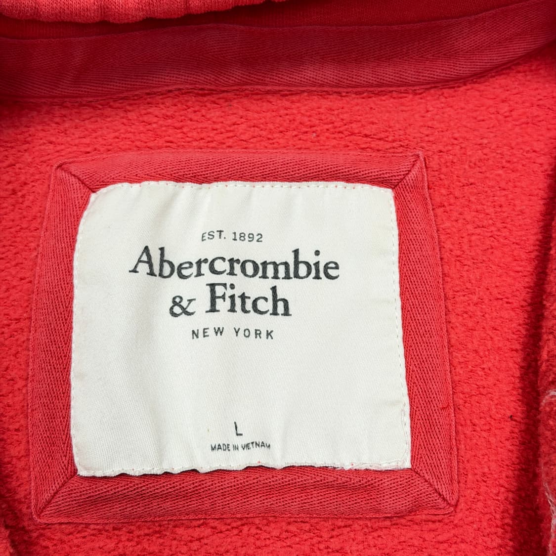 아베크롬비 빈티지 스펠로고 Y2K 후드집업 자켓 L 상품이미지4