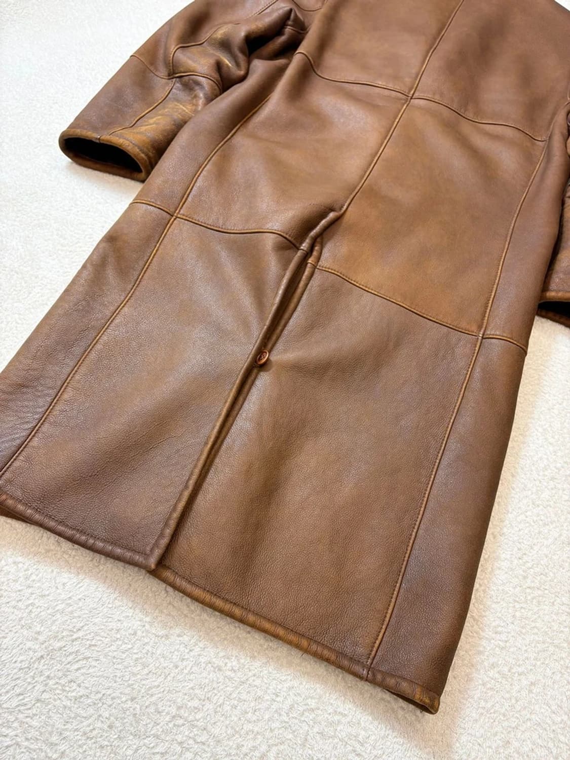 휴고보스 00's 양가죽 무스탕 롱 코트 pn6163 상품이미지7