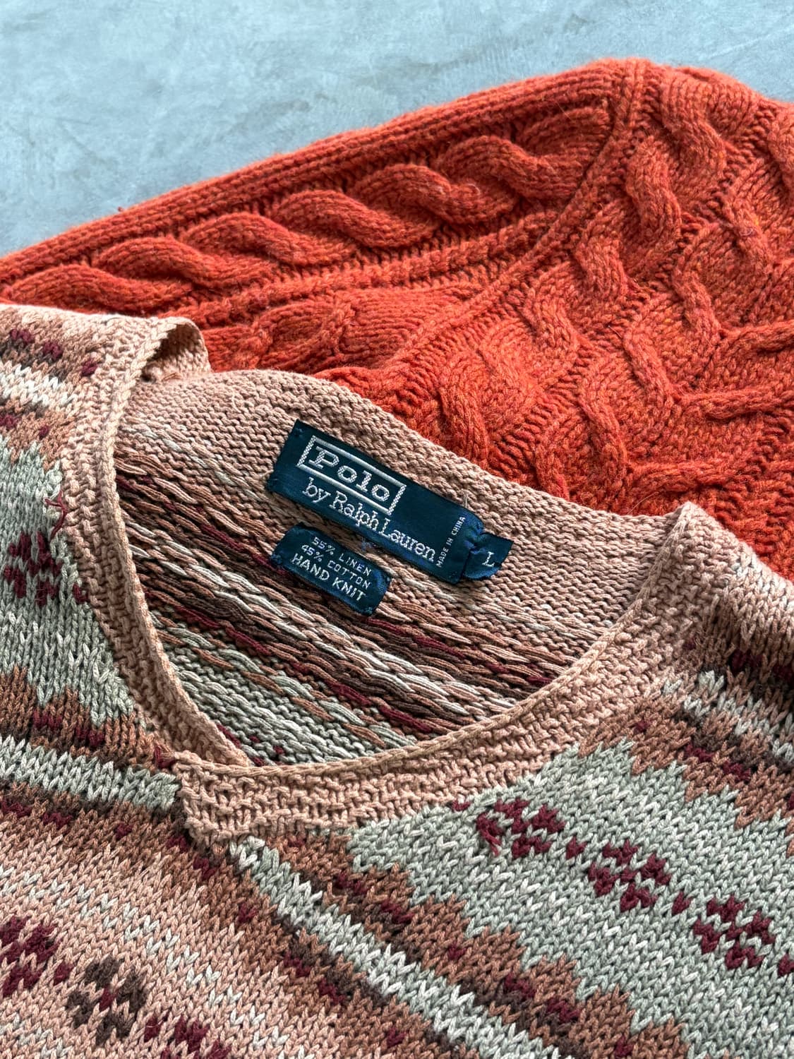 Polo 폴로 랄프로렌 브이넥 페어아일 핸드 니트 상품이미지4