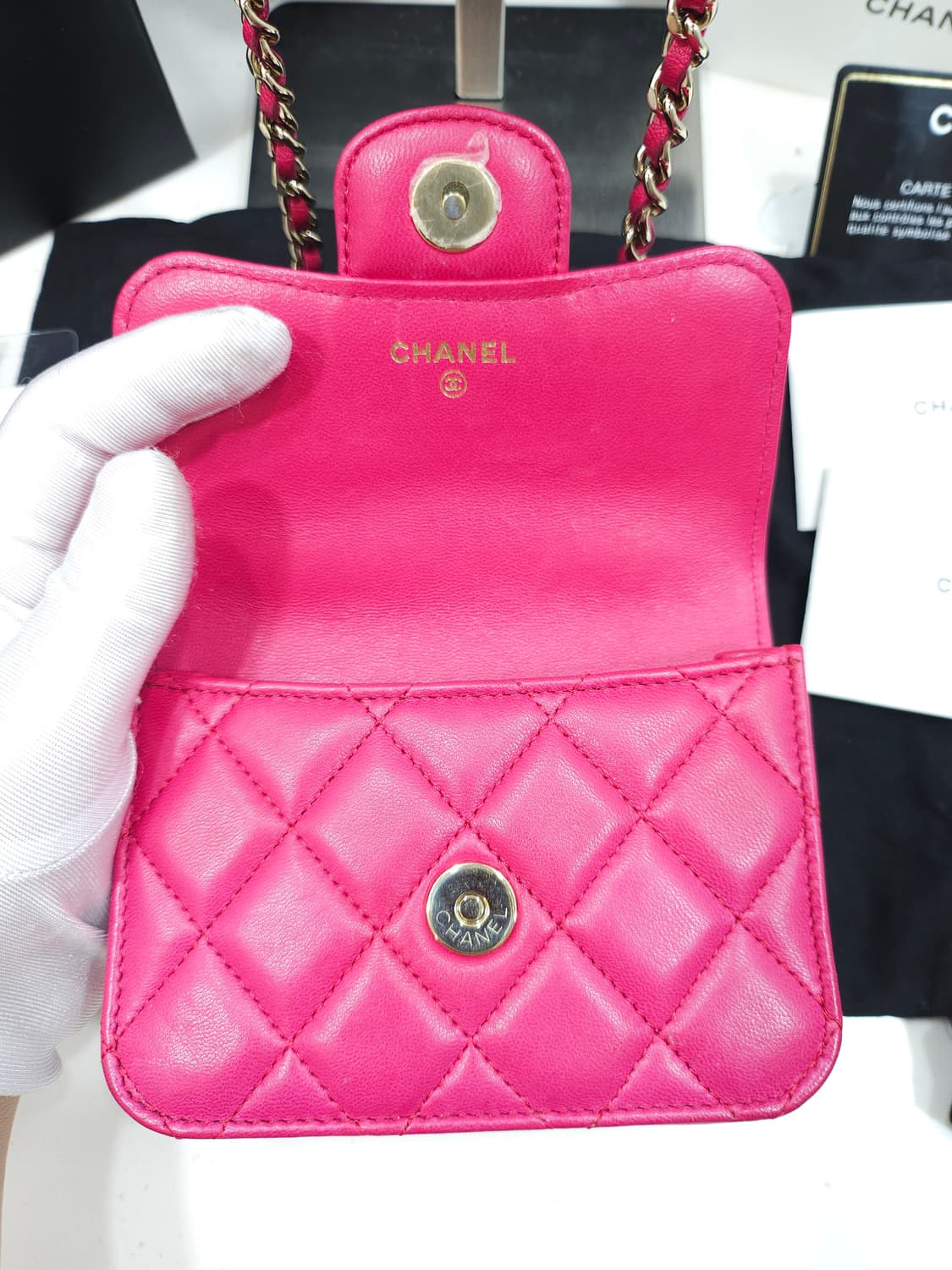 [ OS ] 샤넬 클래식 탑핸들 플랩 코인퍼스 WOC 체인백  상품이미지8