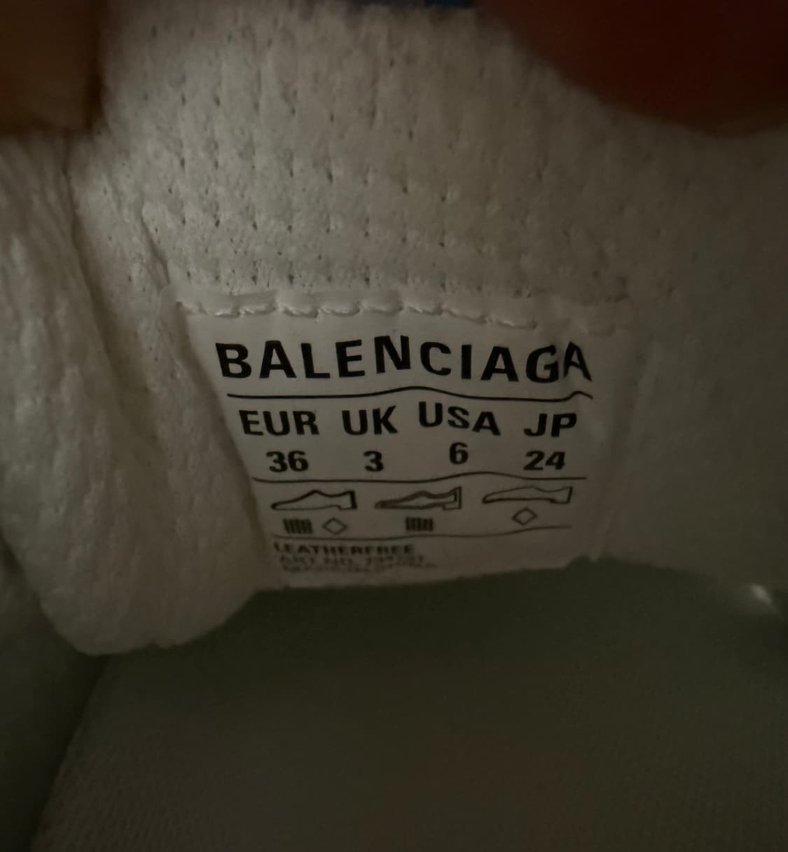 발렌시아가 3XL 스니커즈 36 사이즈 화이트 옐로우 블루 상품이미지8