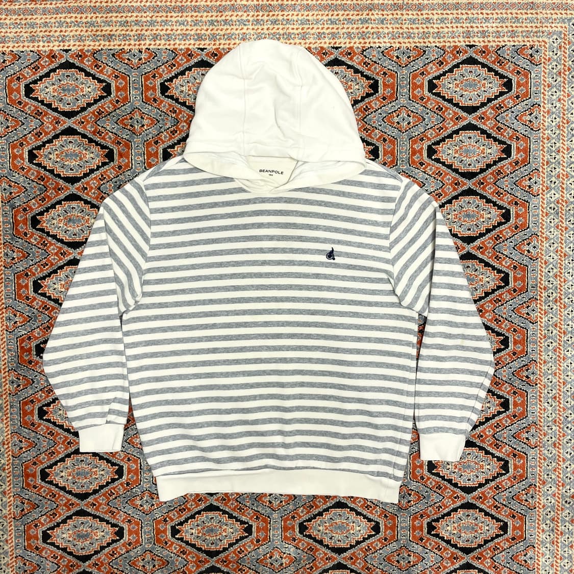 빈폴 그레이 스트라이프 후드티셔츠 호칭165 상품이미지1