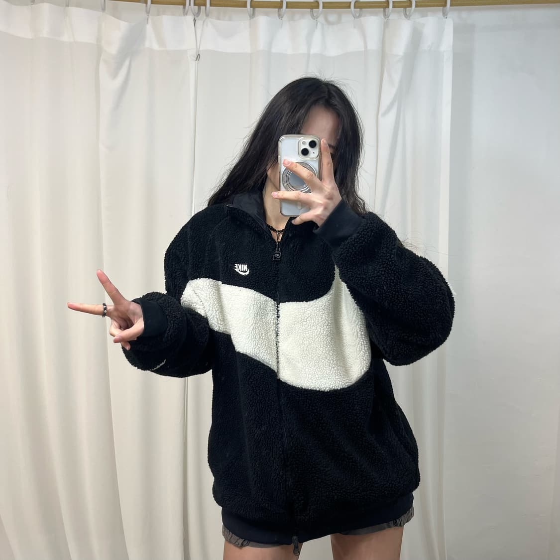 Nike Big Swoosh Reversible Fleece Jacket 상품이미지1