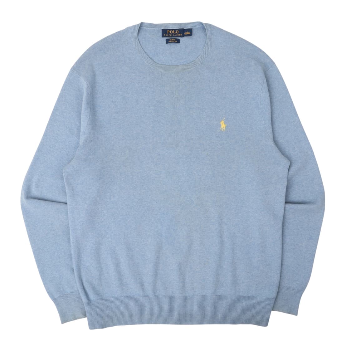 폴로 랄프로렌 라이트 블루 피마코튼 니트 상품이미지1