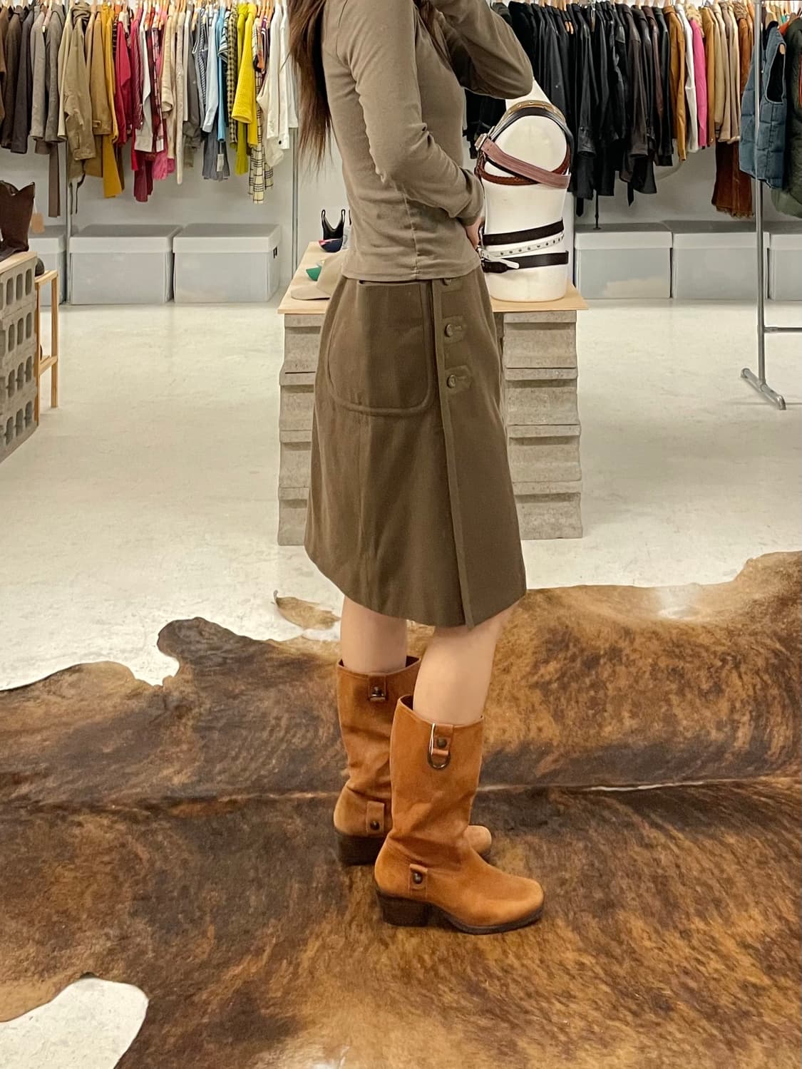 CHRISTIAN DIOR wool wrap skirt 디올 울 랩스커트 상품이미지9