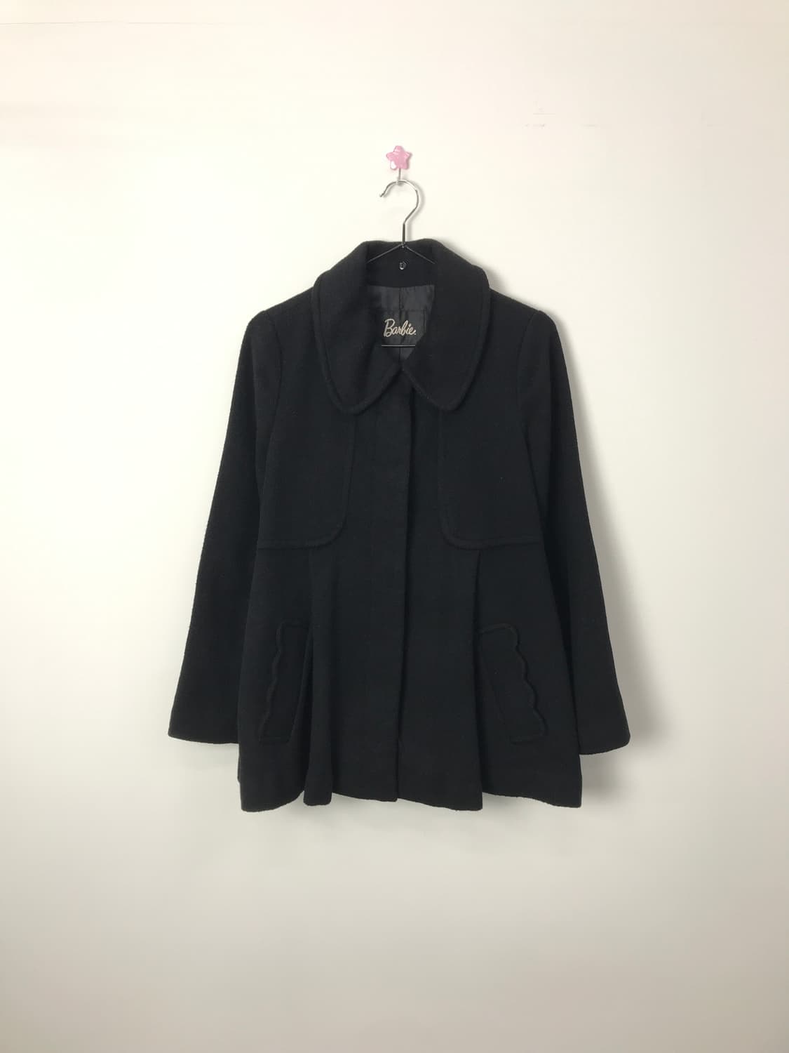 Barbie Japan Black Flare Half Coat  상품이미지3