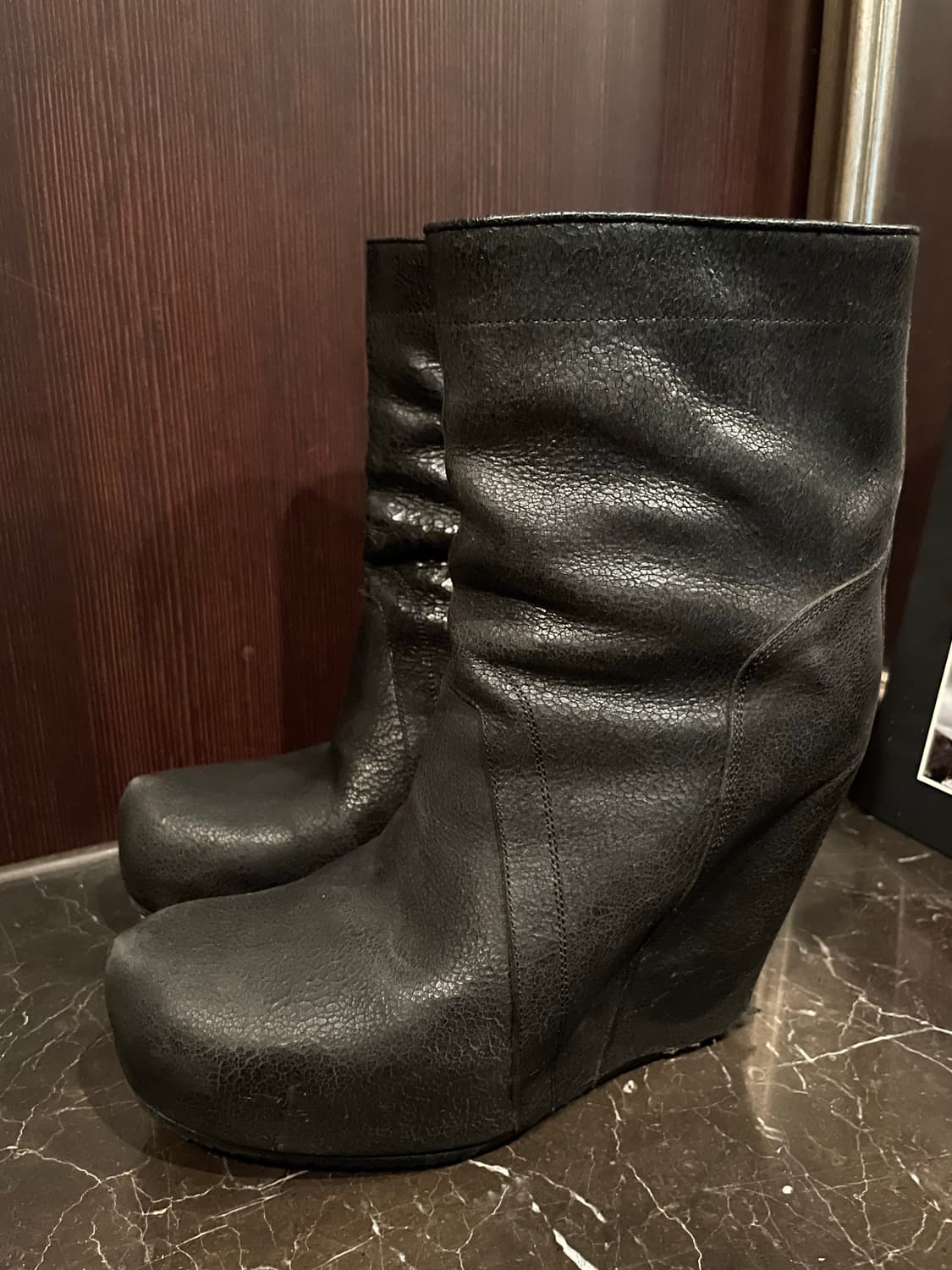 릭오웬스(Rick Owens) 웨지 부츠 – 39사이즈 상품이미지1