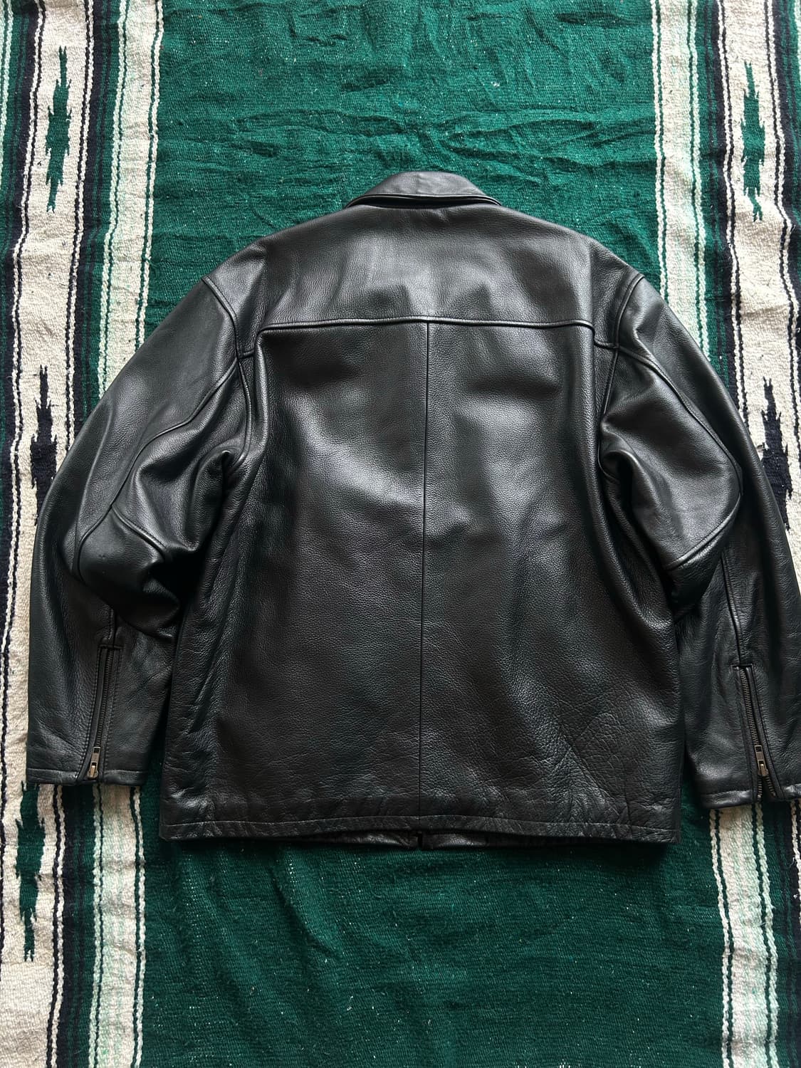 Vintage cow hide leather jacket 상품이미지5