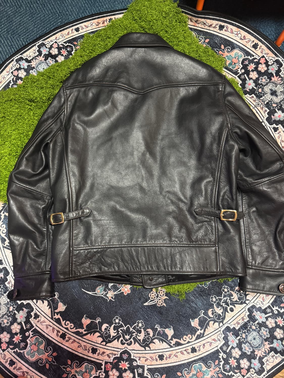 Vtg 아인슈타인 코삭 먼로 레더 자켓 상품이미지3