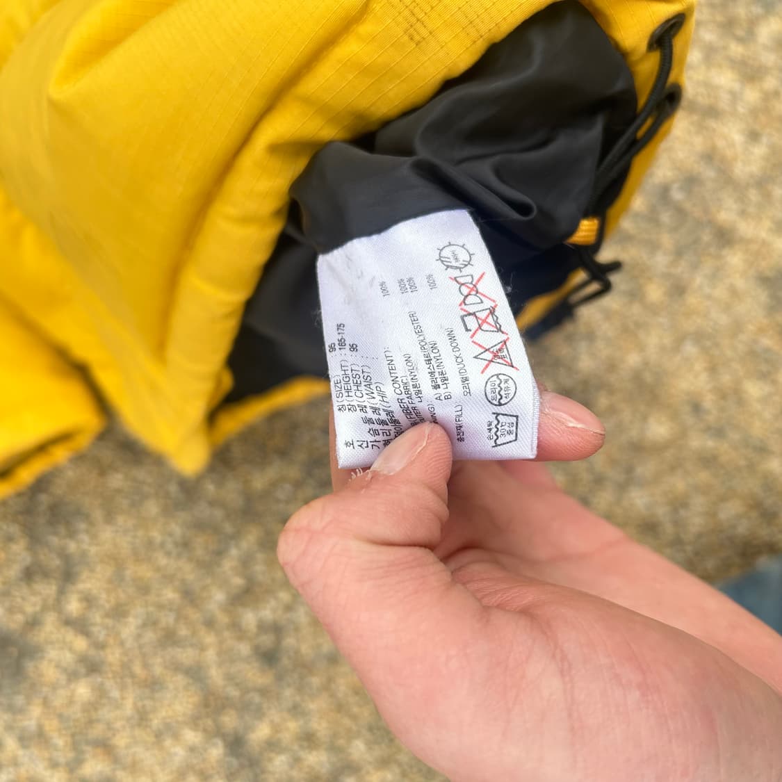 나이키(NIKE)뉴챔프 스우시 옐로우 패딩 상품이미지6