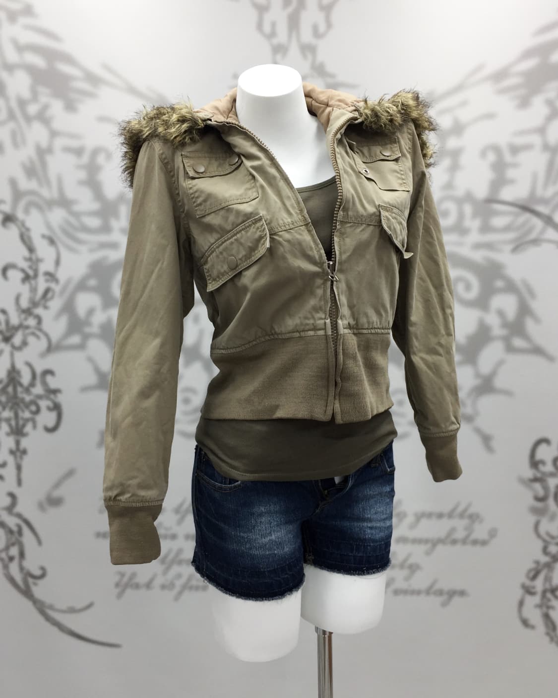 00's Y2K wolf-jaw jumper 상품이미지1