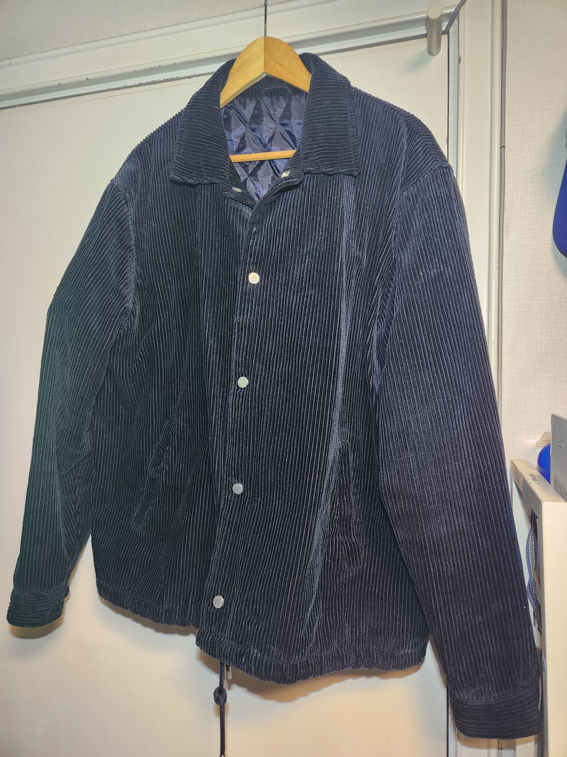 자라 네이비 코듀로이 누빔 자켓 XL 상품이미지1
