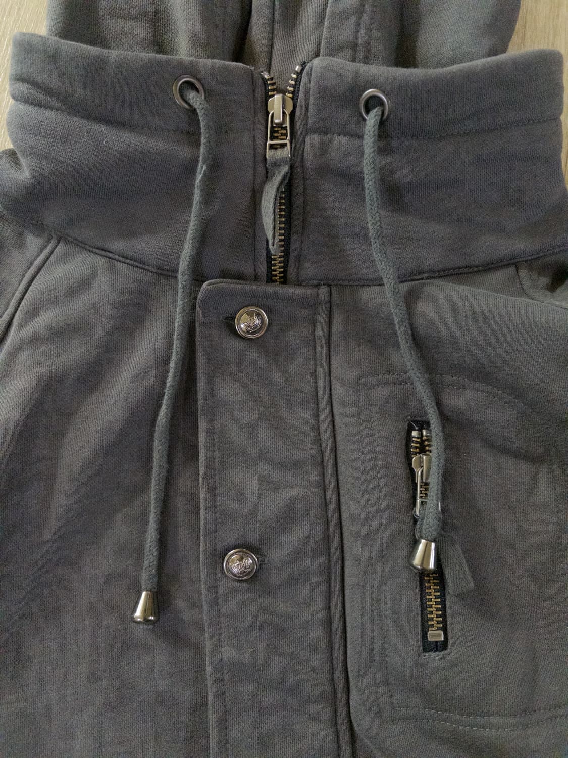 니트배색 나그랑 후드집업 상품이미지7