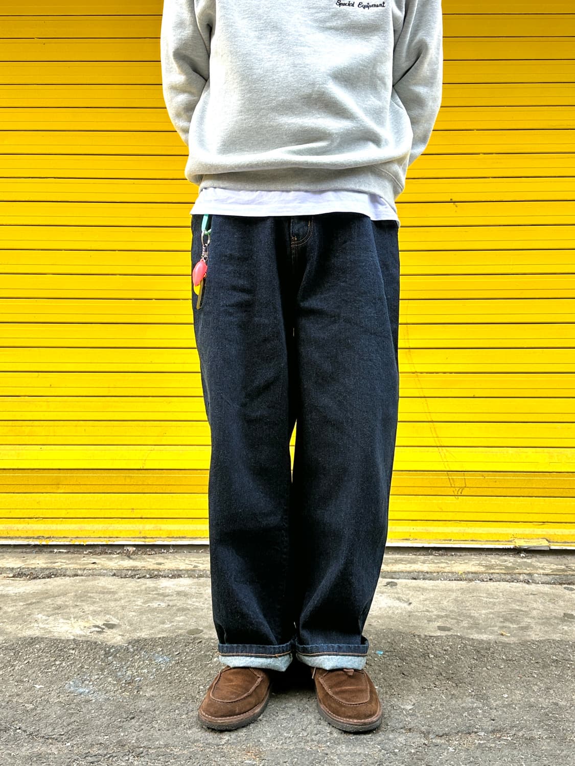 비슬로우 인디고 와이드핏 데님 팬츠 32 상품이미지1