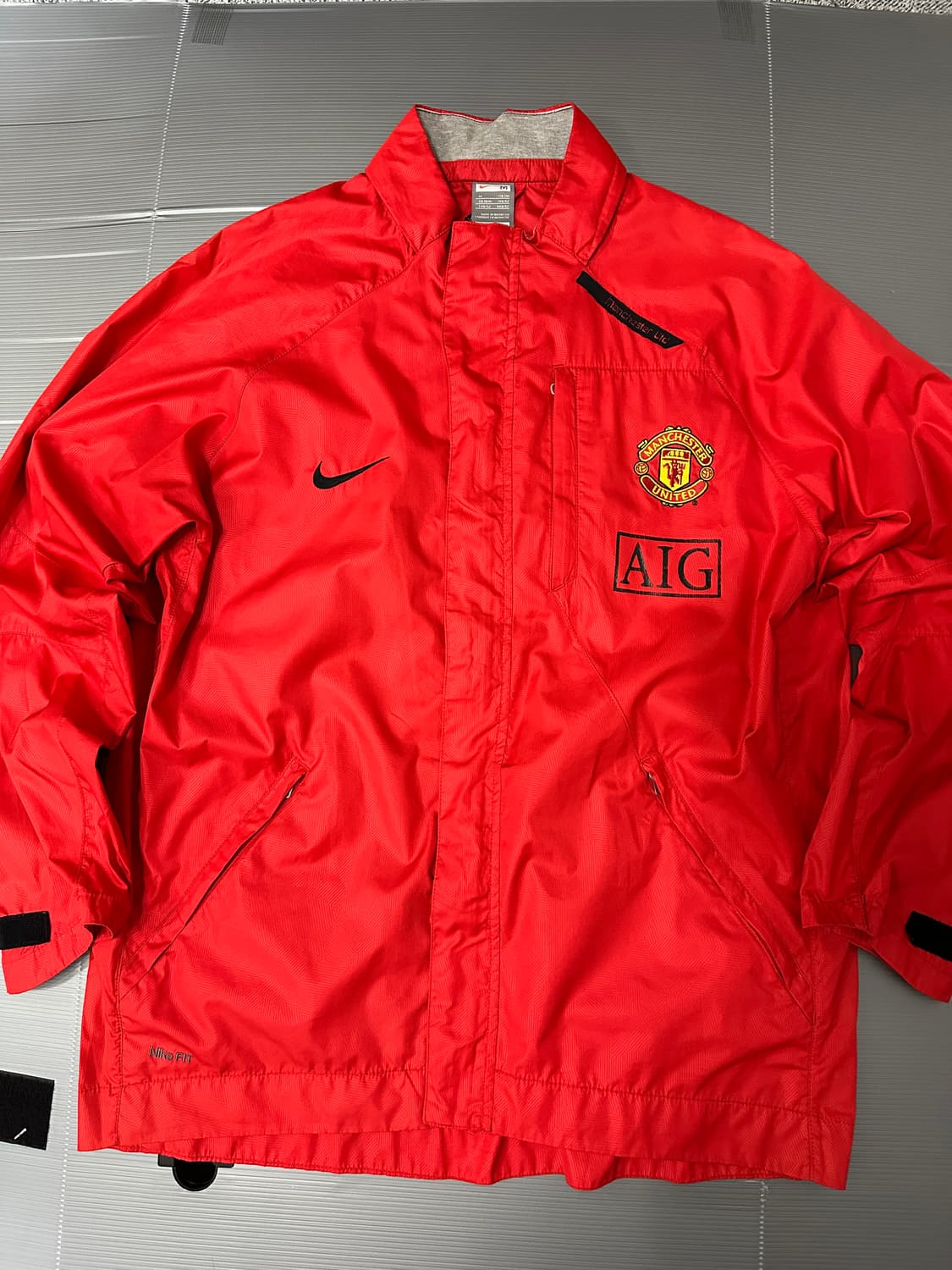 나이키 맨유 AIG 바람막이 자켓 레드 M 상품이미지1
