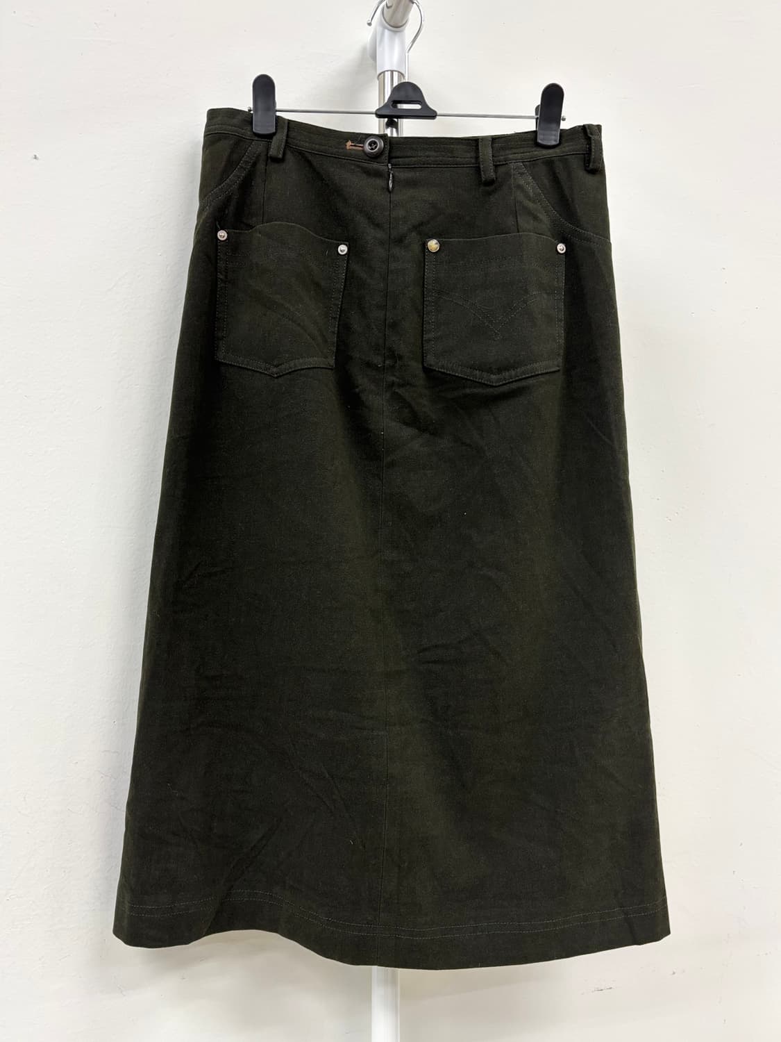 빈티지 카키 스커트 상품이미지5