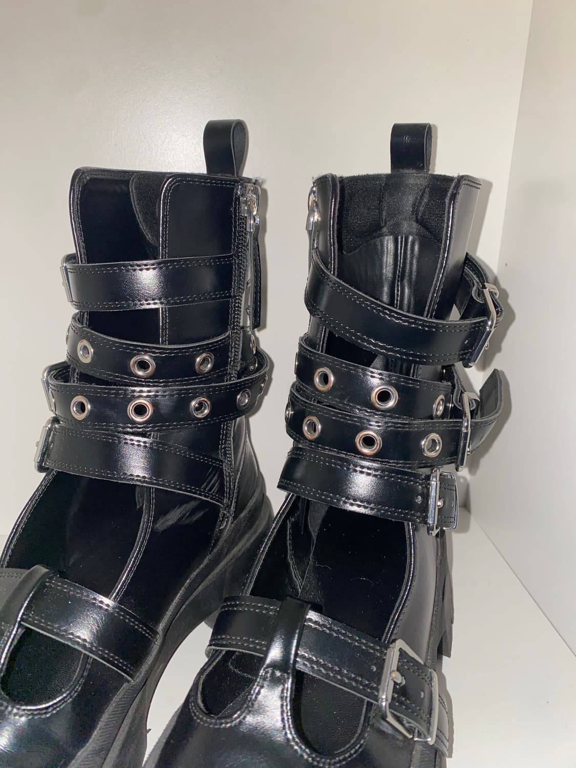 스트랩 버클 부츠 y3k 펑크 고딕 고스 상품이미지1