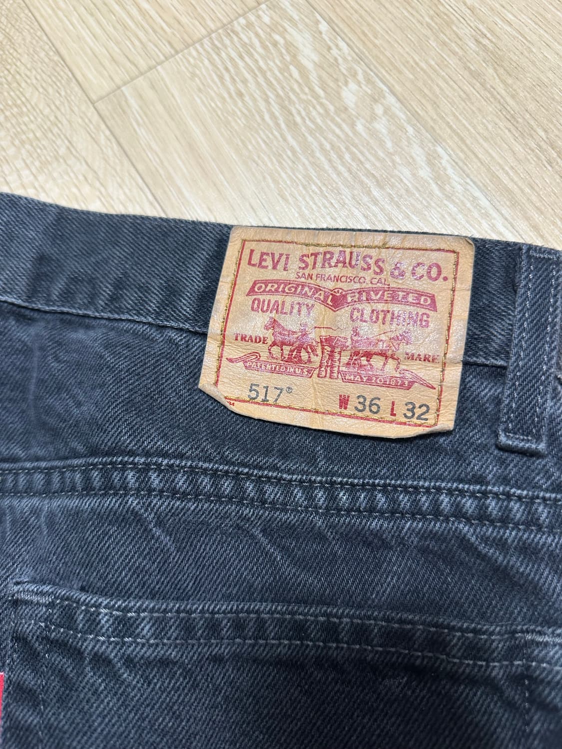 00‘s 리바이스 517 흑청 36 상품이미지3