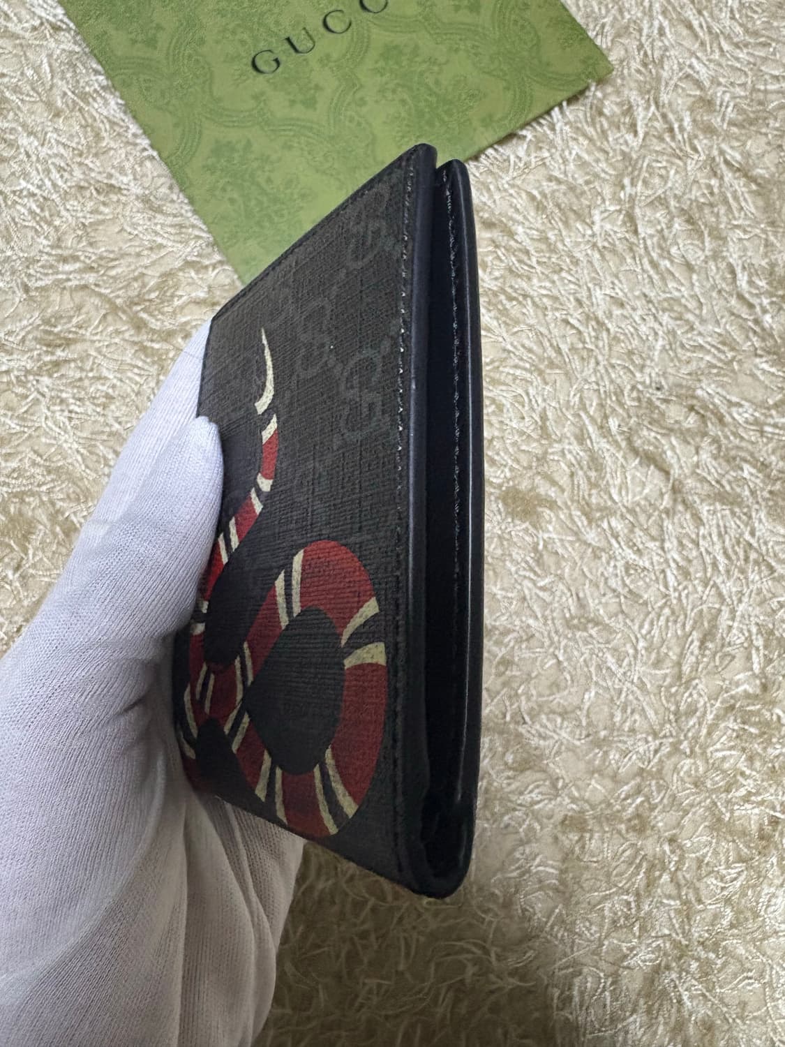 구찌 스네이크 반지갑 블랙 상품이미지8