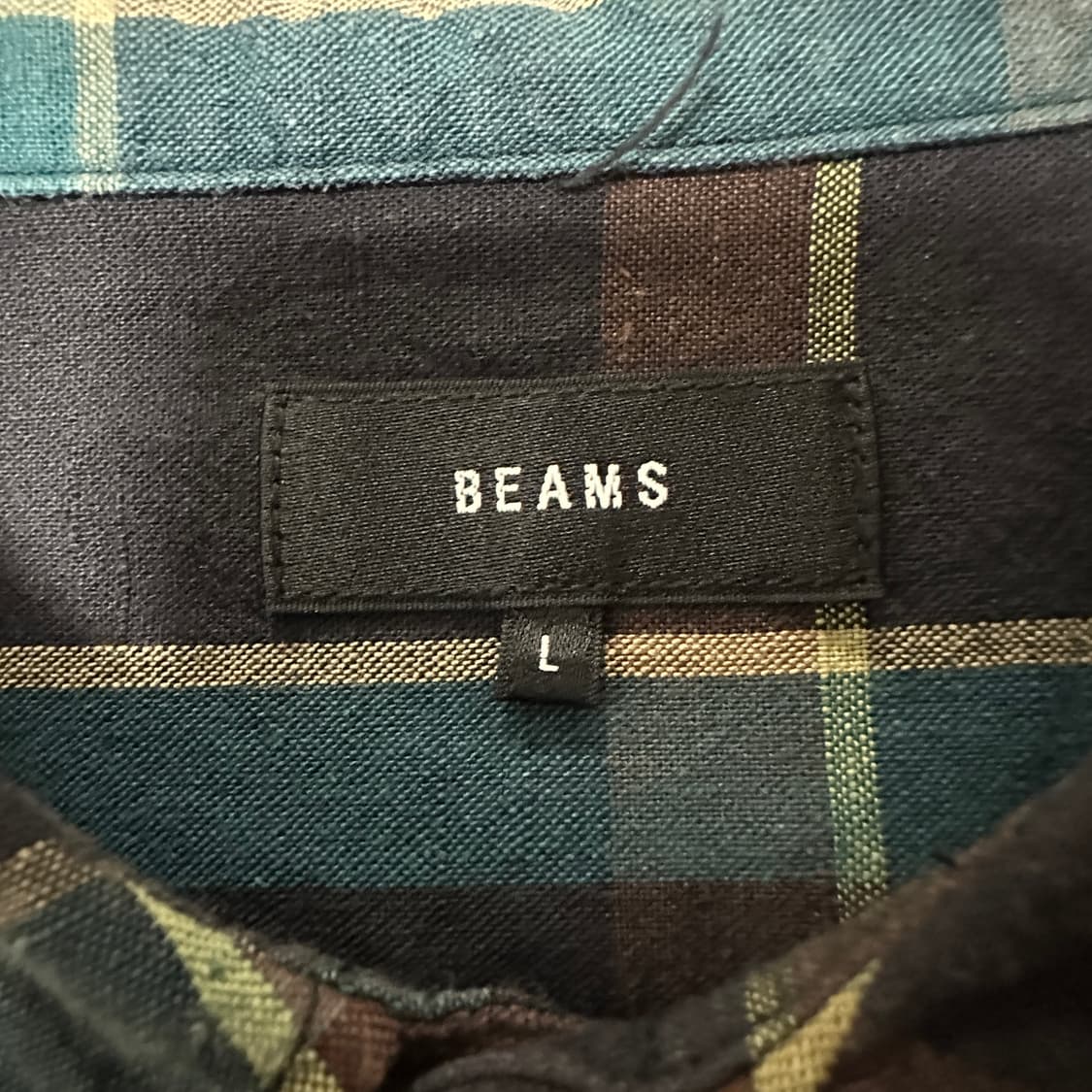 BEAMS linen over shirt 상품이미지3