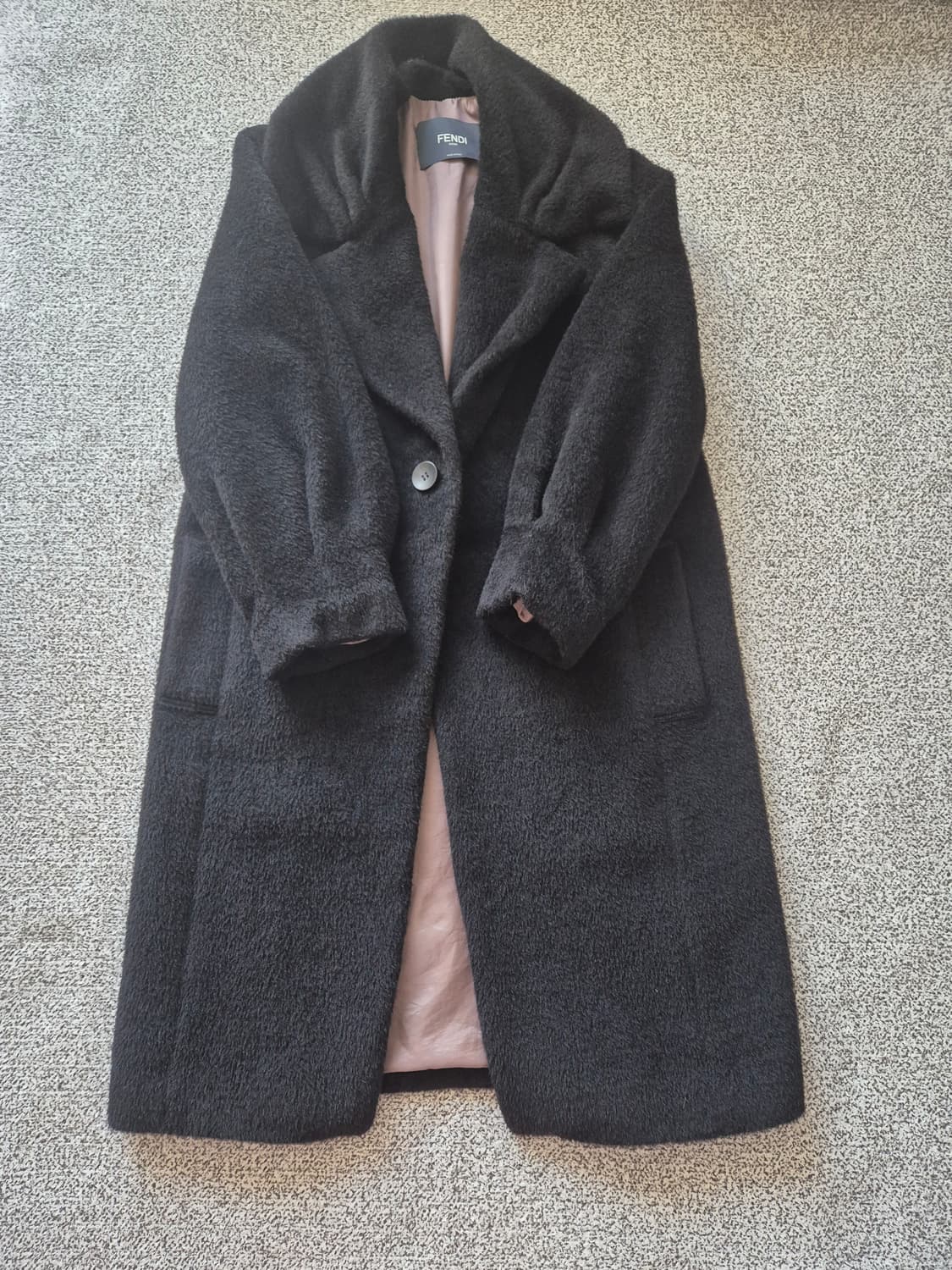 펜디 스타일 알파카 여성 코트 상품이미지2