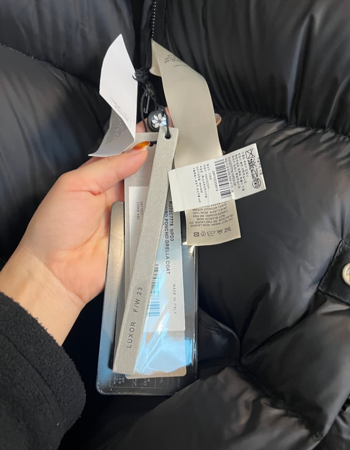 23fw 릭오웬스 퍼넬넥 구스 패딩 롱버젼 상품이미지6