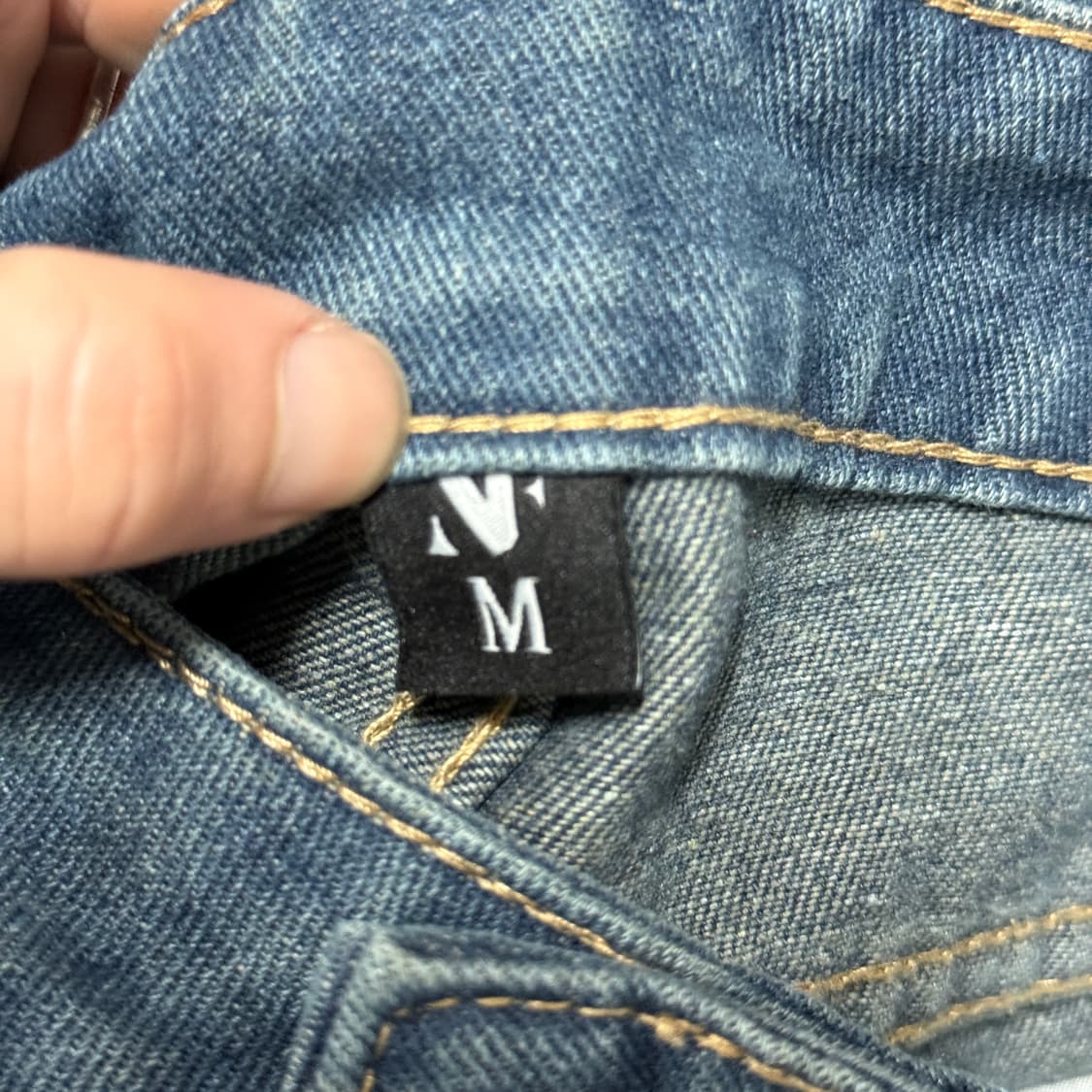 VTG 빈티지 카라쿠리맛 오리엔탈 용 자수 디테일 데님 와이드 팬츠 상품이미지8