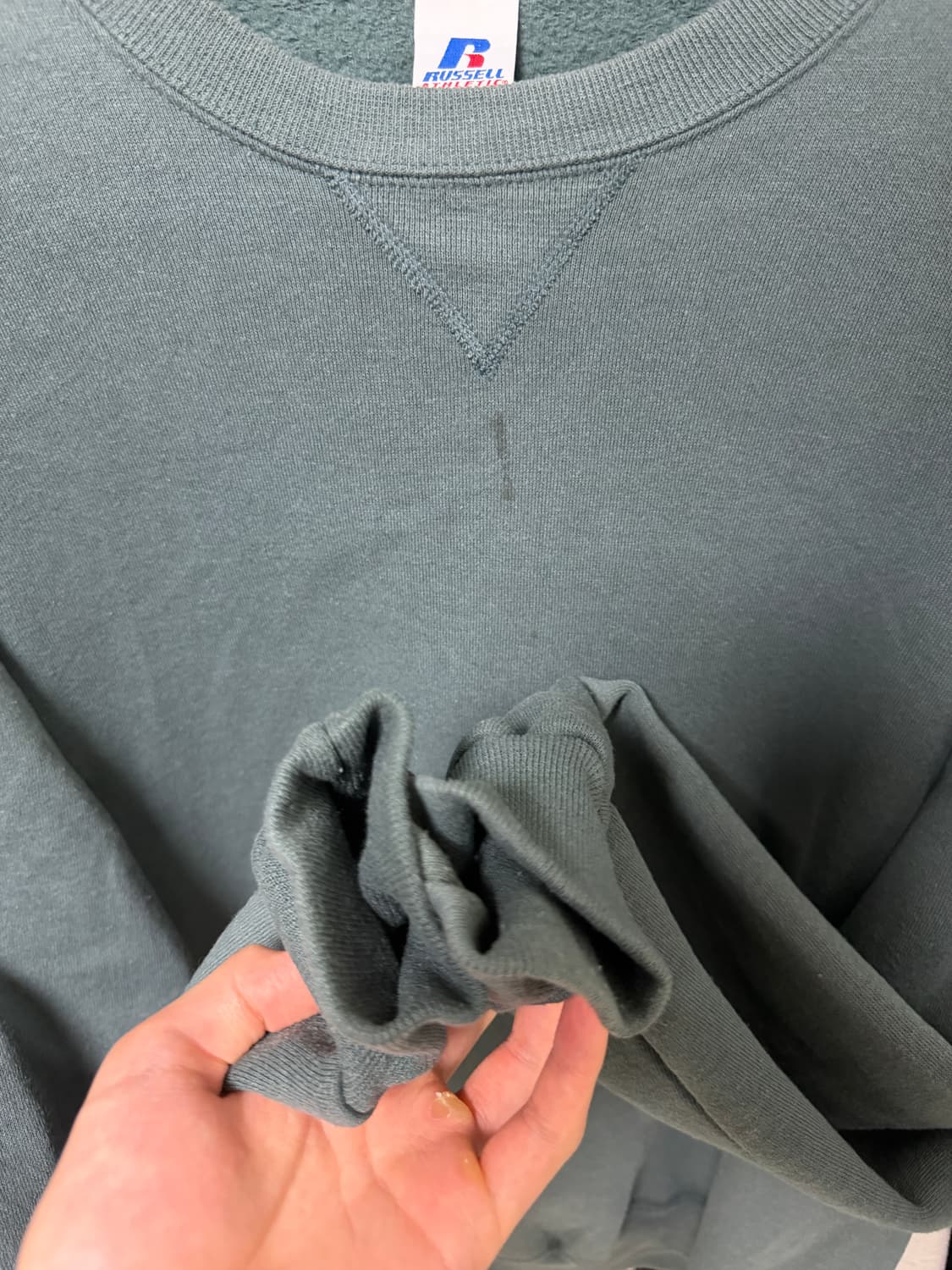 90s 빈티지 러셀 맨투맨  그린(L) 상품이미지4