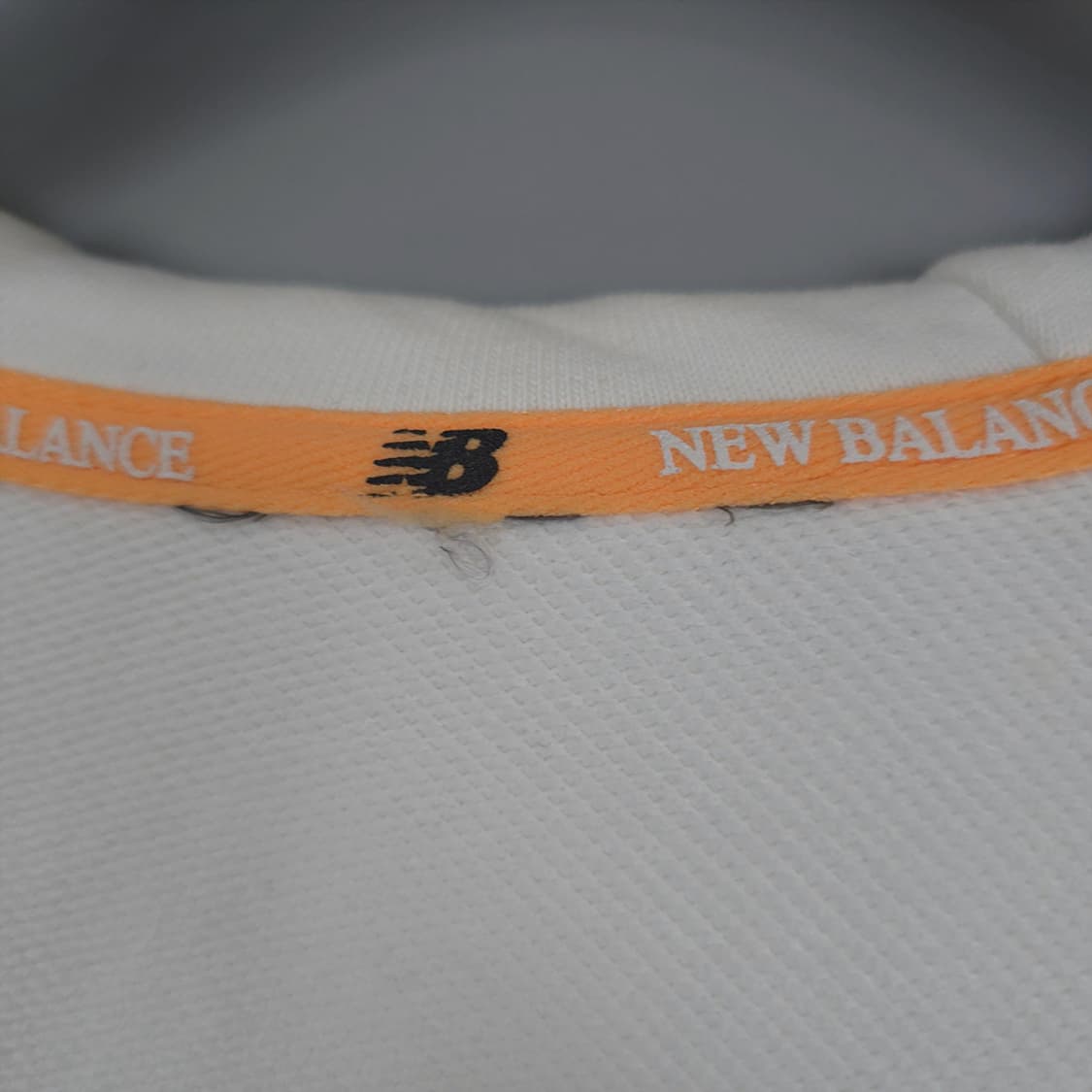 뉴발란스 New Balance 심플 로고 후드집업 화이트 95(M) 상품이미지7
