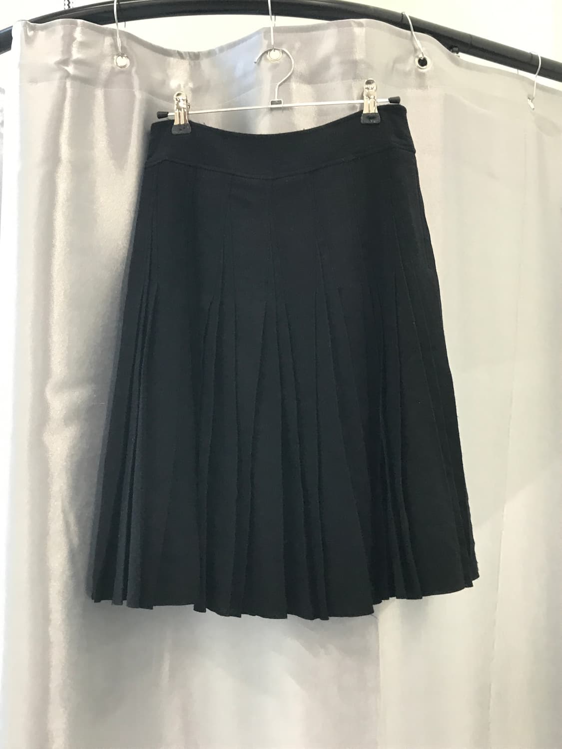 Jpn Black Pleated Midi Skirts 상품이미지4