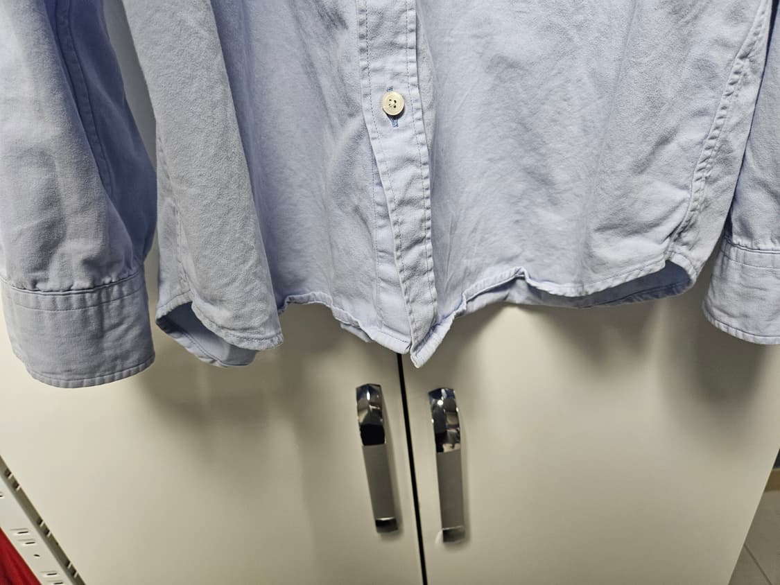 [2] 이얼즈어고 코튼드릴 포이카 셔츠 V2 SAX  상품이미지4