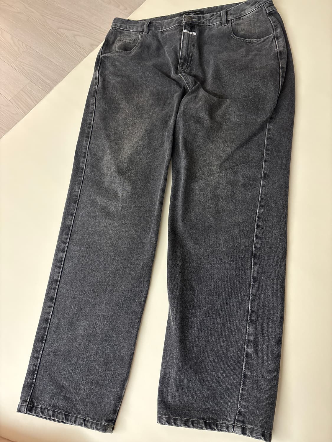 마리떼 프랑소와 저버 블랙 워싱 데님팬츠 XL 상품이미지1