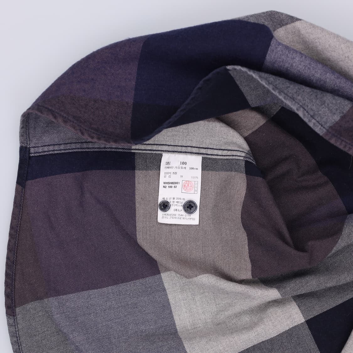 100 헤지스 고급 플란넬 체크 셔츠 남방 4275 상품이미지6