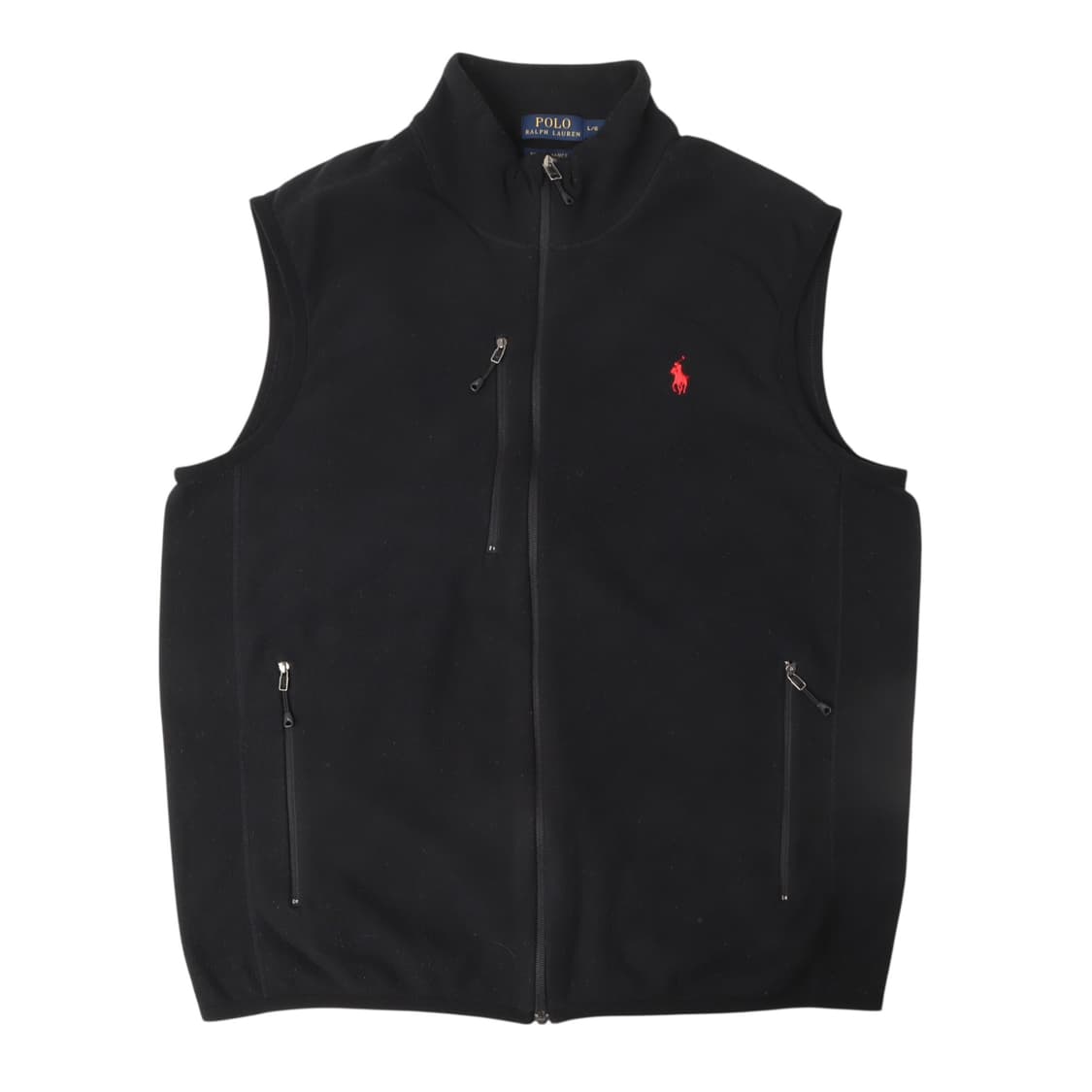 폴로 랄프로렌 블랙 플리스 집업 베스트 상품이미지1