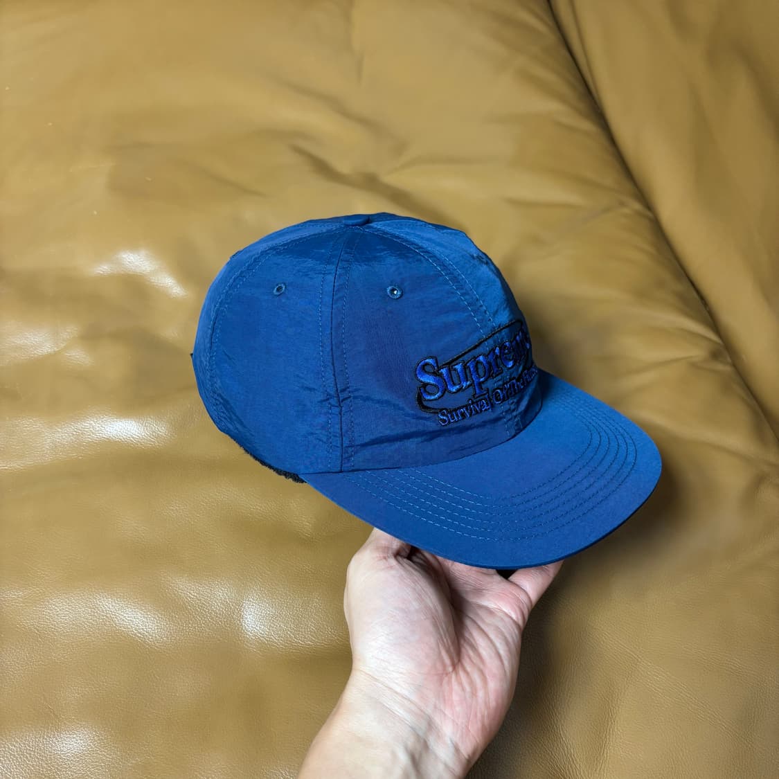Supreme 슈프림 서바이벌 네이비 6패널 볼캡 모자 (Navy) 상품이미지4