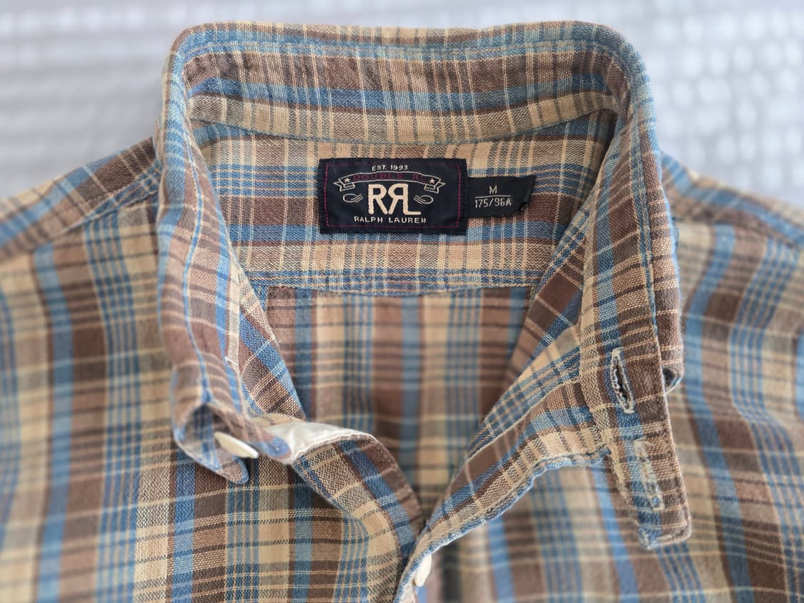 RRL (더블알엘) 플래드 체크 워크셔츠 - M사이즈(100) 상품이미지2