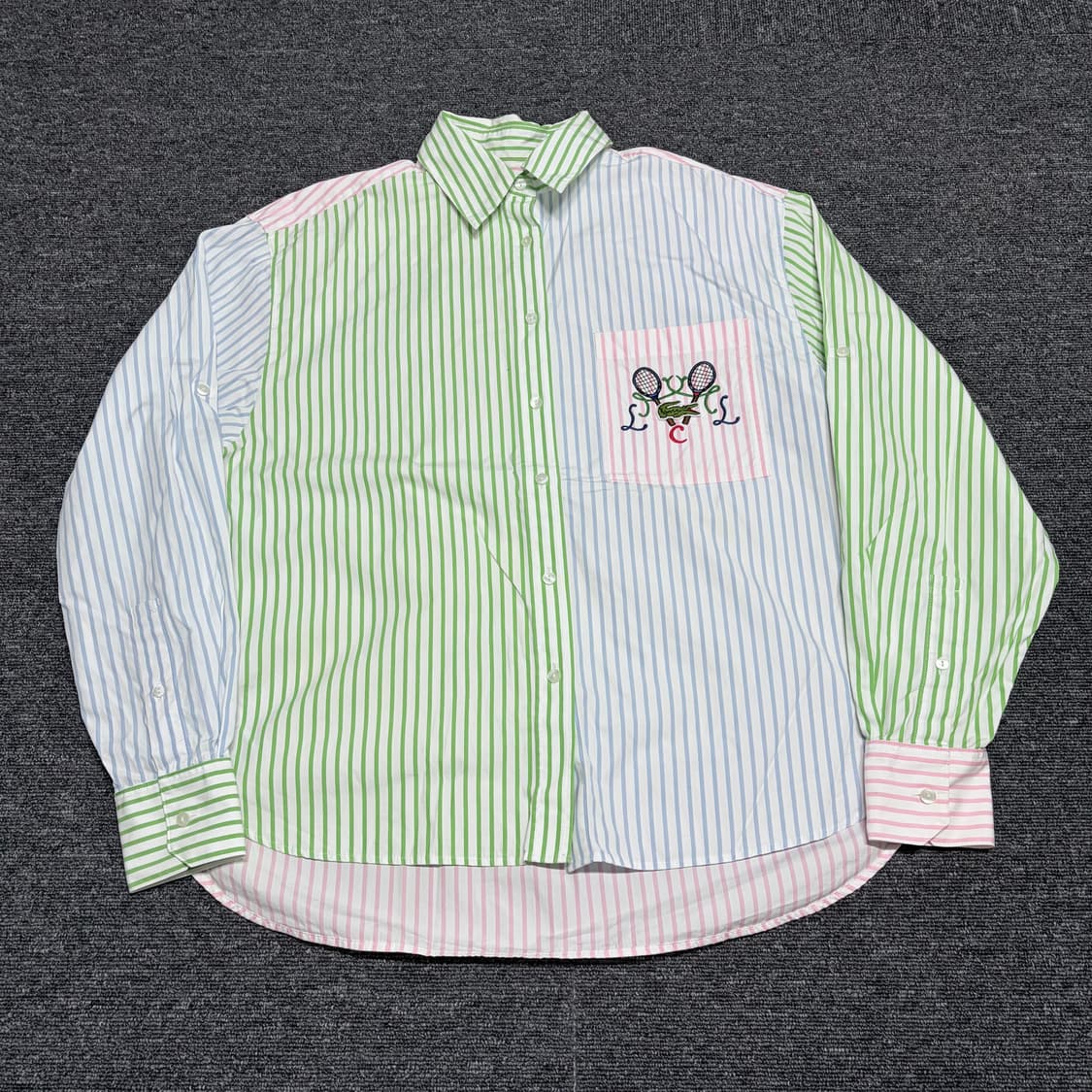 라코스테 멀티컬러 스트라이프 셔츠 상품이미지1