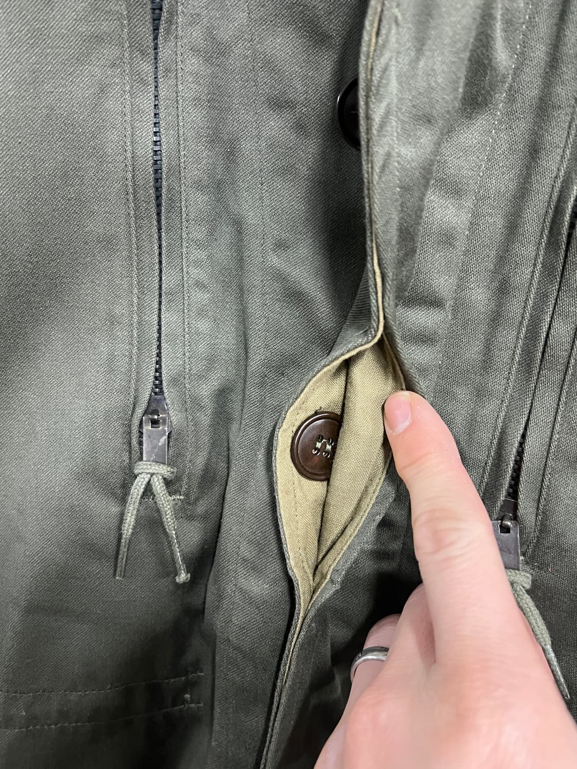 60s Military 오리지널 밀리터리 프랑스군 M64 필드 자켓 상품이미지5