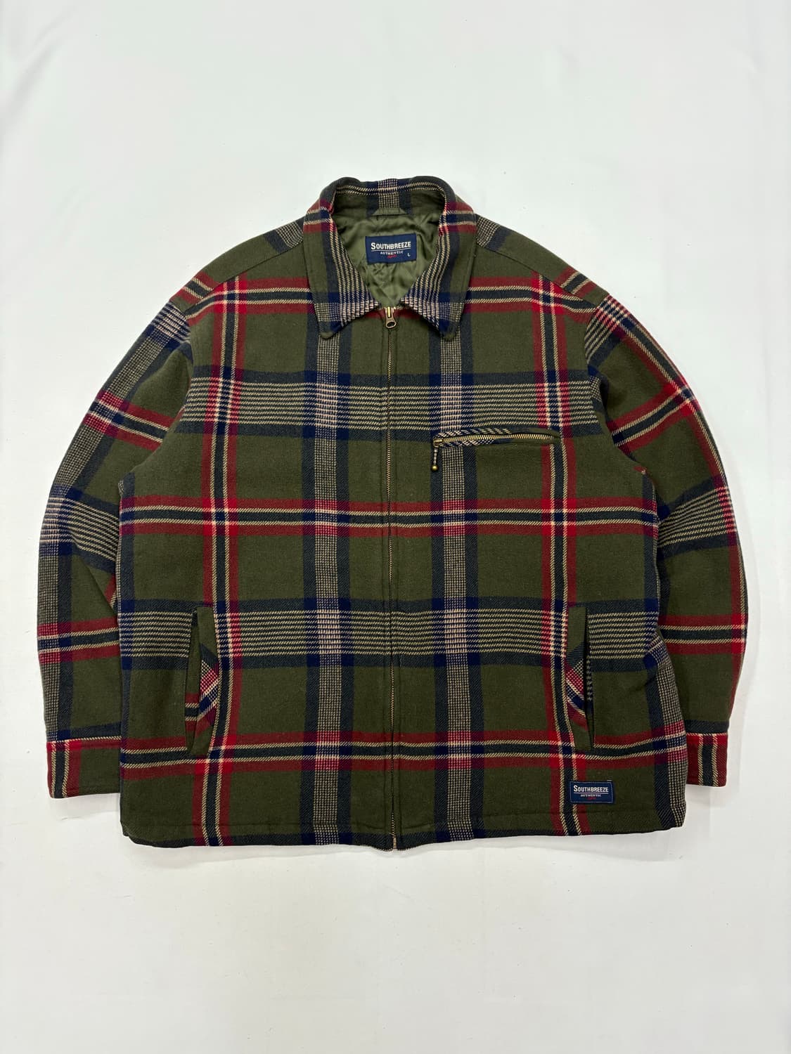 Southbreeze 타탄체크 플란넬 울 자켓 상품이미지1