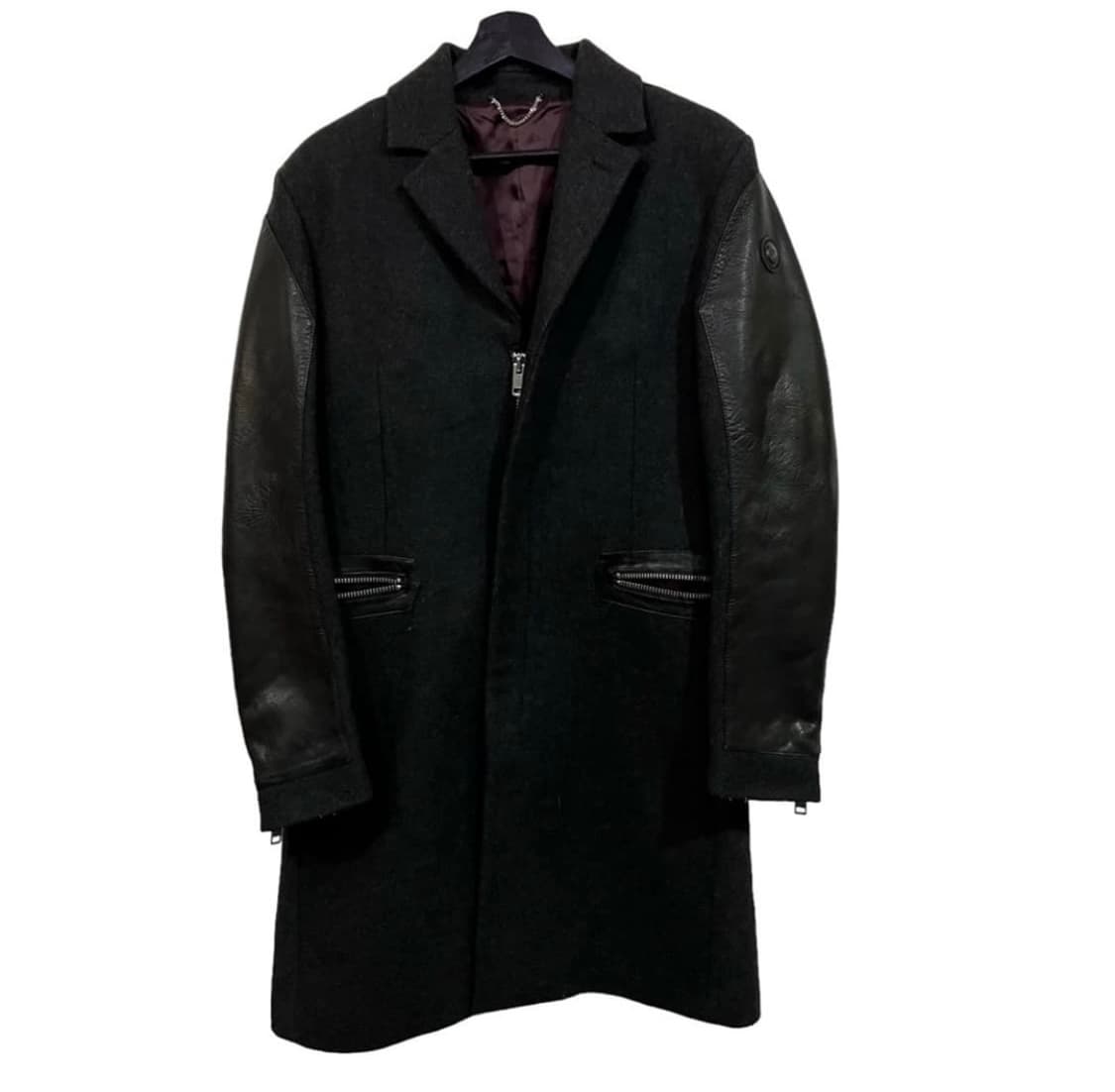 디젤 암 레더 코트 상품이미지1