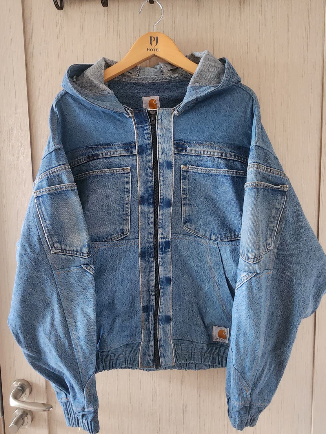 칼하트 데님 후드 자켓 상품이미지1