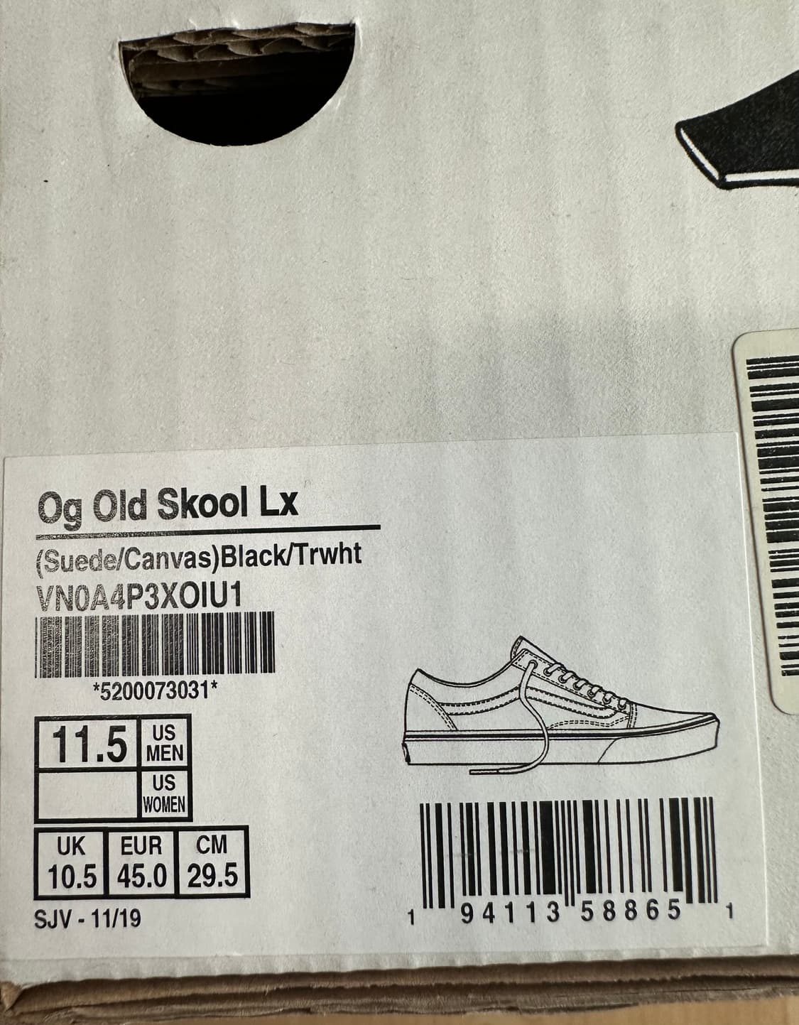 반스 볼트 OG 올드스쿨 LX 블랙 295 상품이미지6