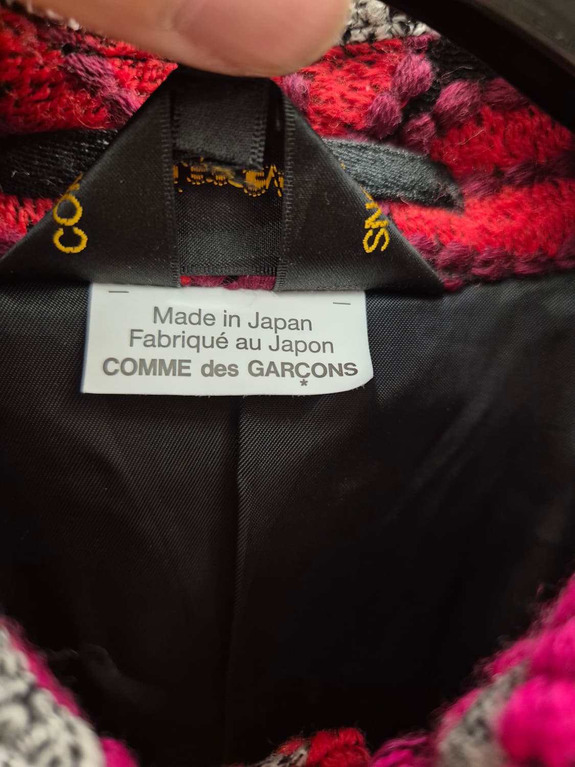 꼼데가르송 매장판 플라워 패턴 코트 XS 파워정품 상품이미지4