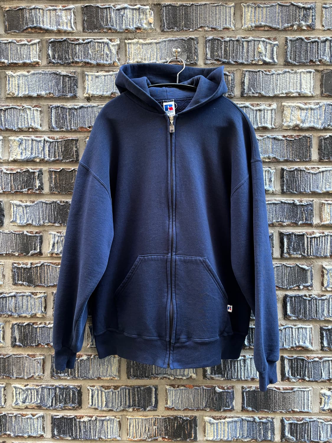 90s 러셀 빈티지 무지짚업 L 상품이미지1