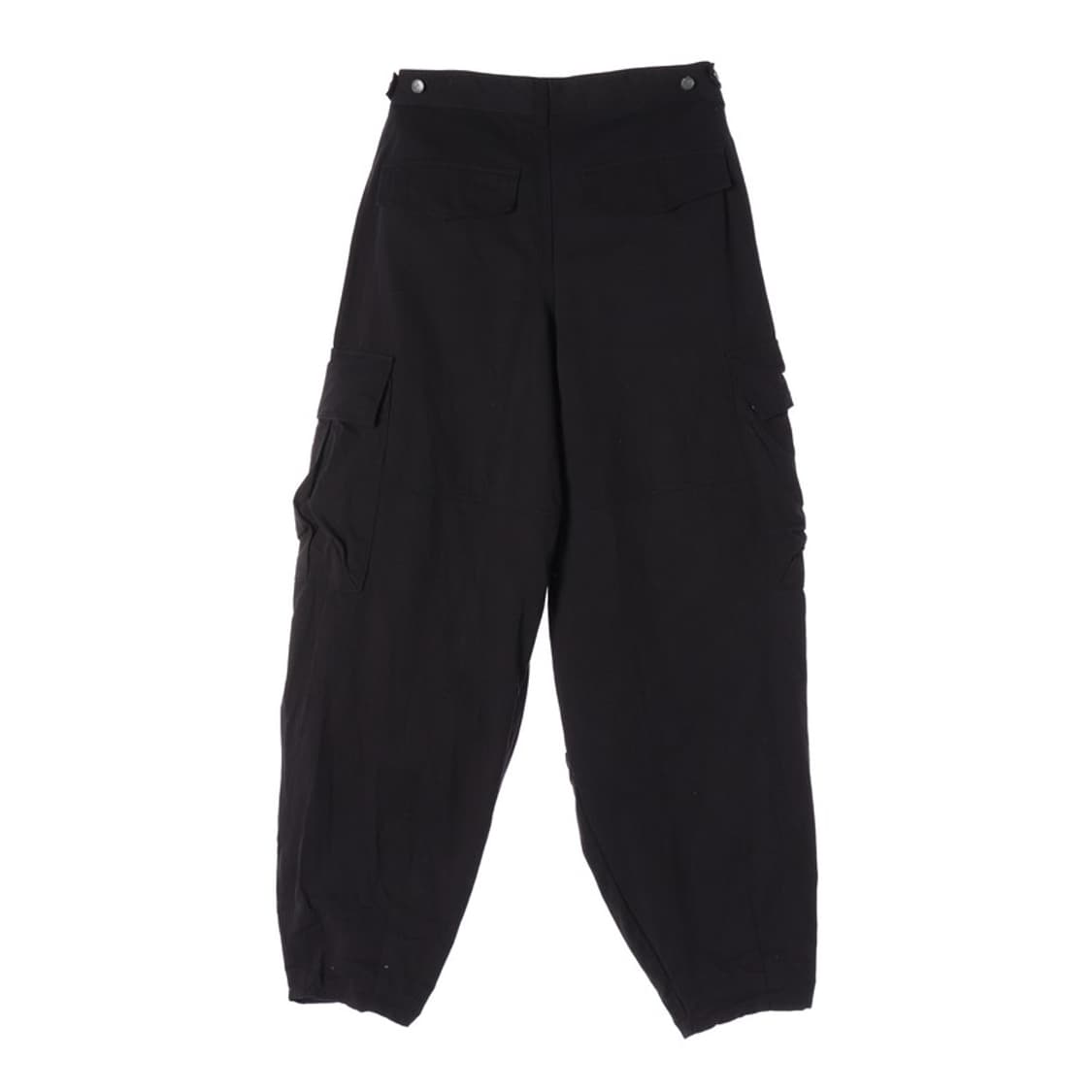 아이돈워너셀 입체 포켓 커브드 와이드 카고 팬츠 블랙 상품이미지2