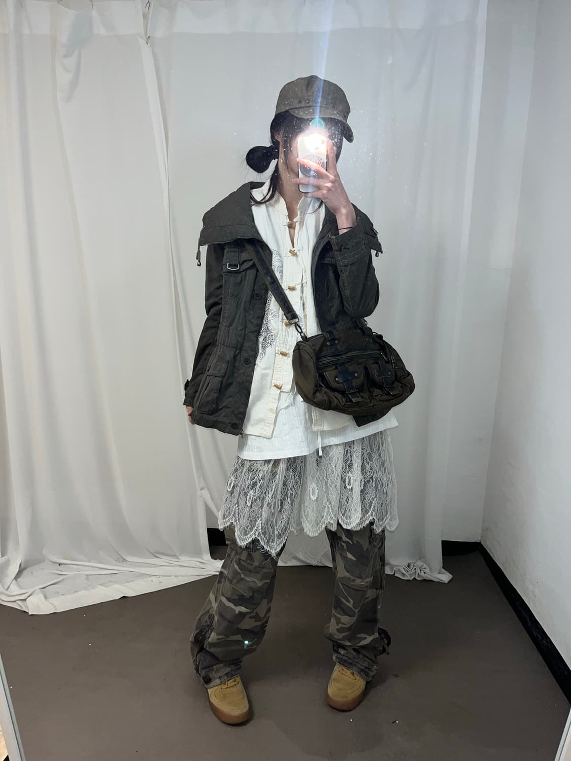 재패니즈 걸 너드 레이어드 셋업 상품이미지1