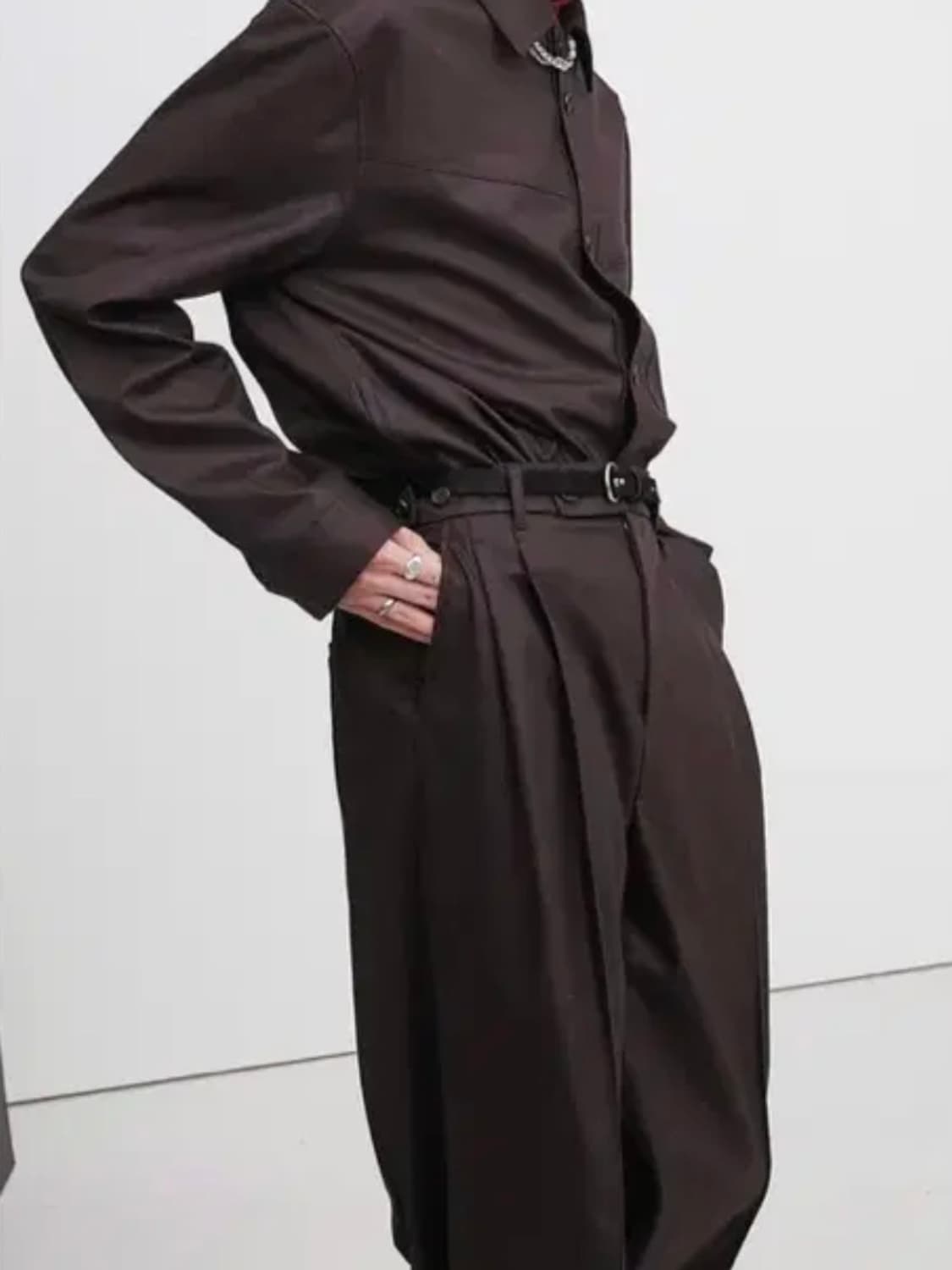 DARKBURGUNDY 3D detail Wool Jacket 상품이미지3